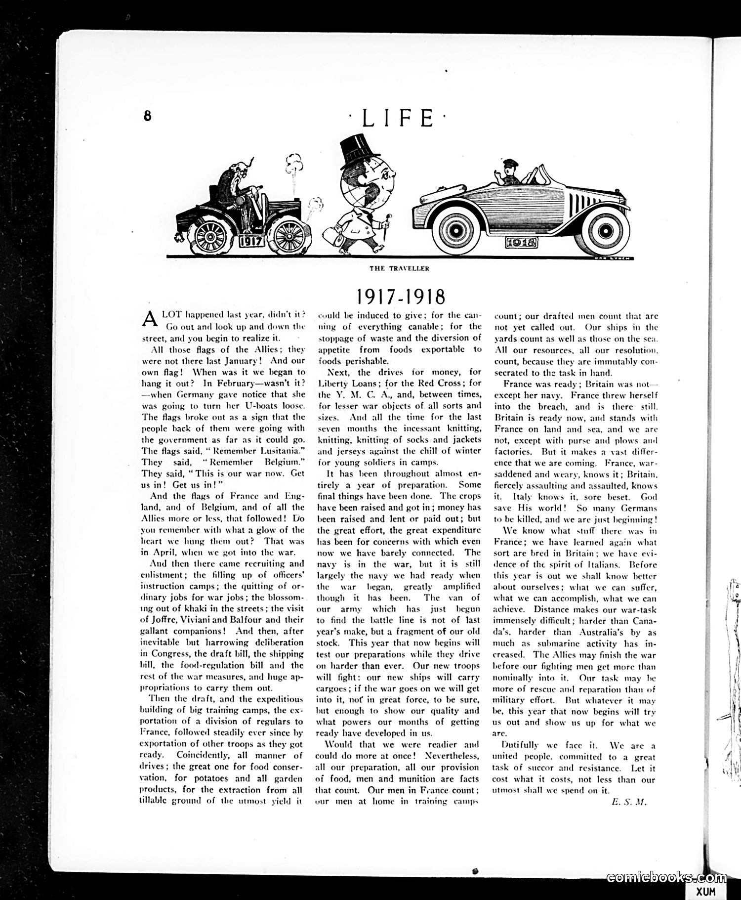 Life — January 3, 1918 — page 8: Life, 1918-01-03