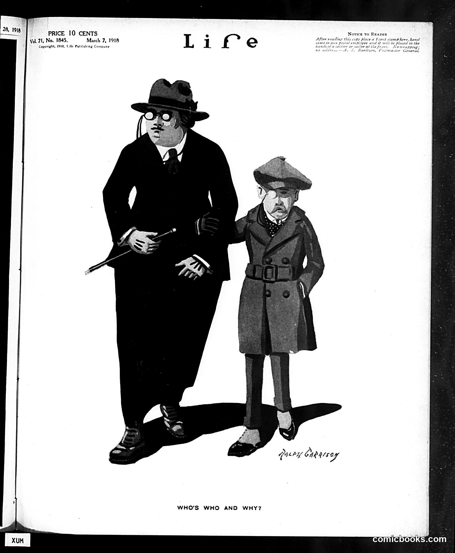 Life — March 7, 1918 — page 1: Life, 1918-03-07
