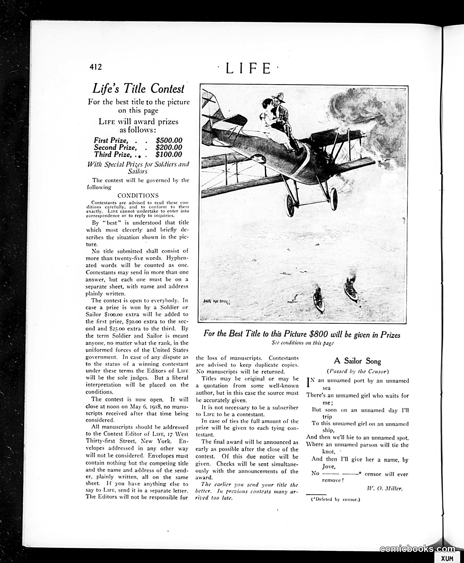 Life — March 14, 1918 — page 12: Life, 1918-03-14