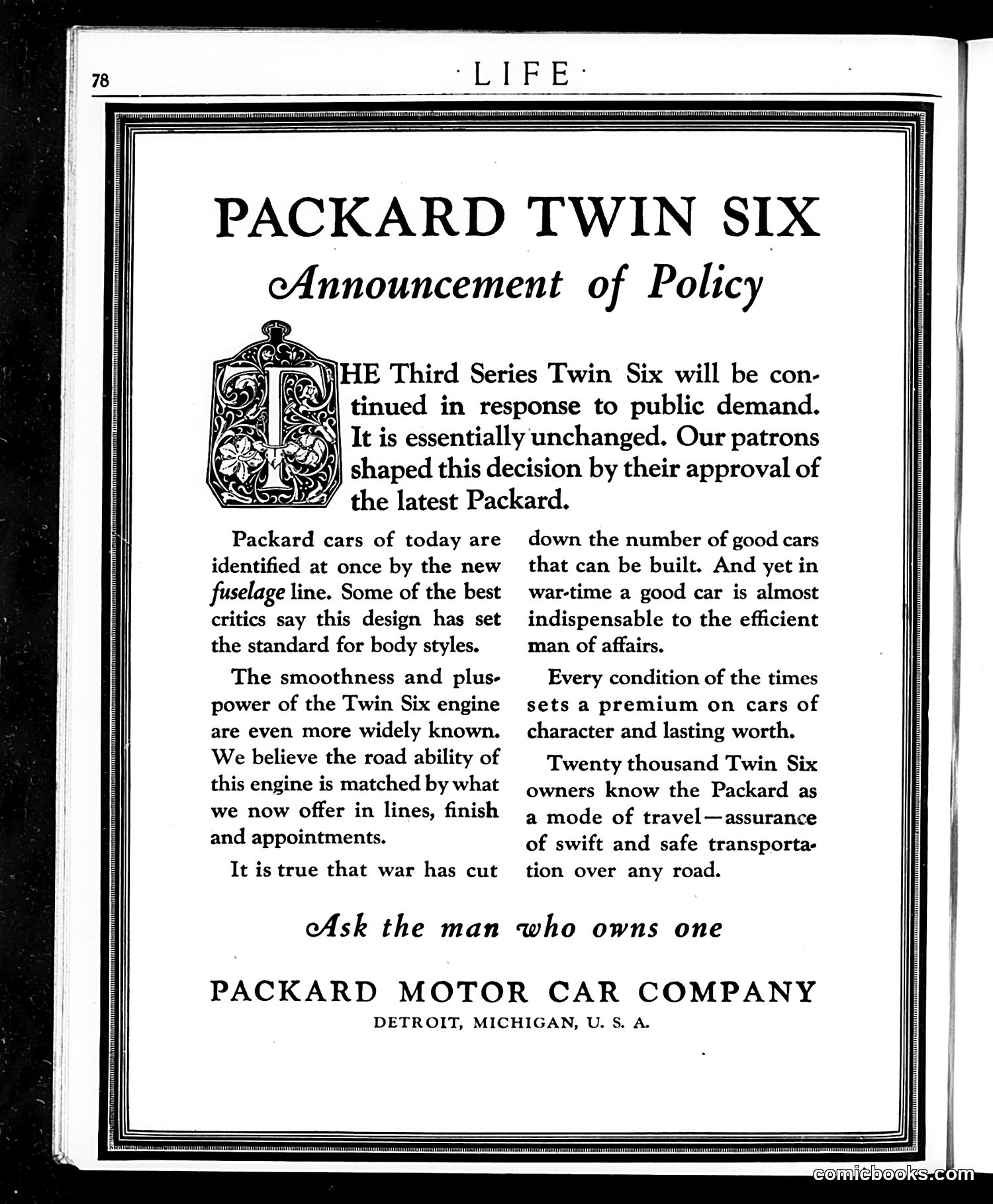 Life — July 18, 1918 — page 6: Life, 1918-07-18