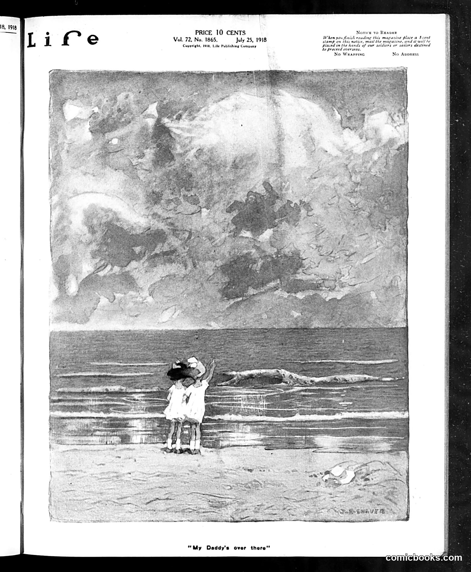 Life — July 25, 1918 — page 1: Life, 1918-07-25