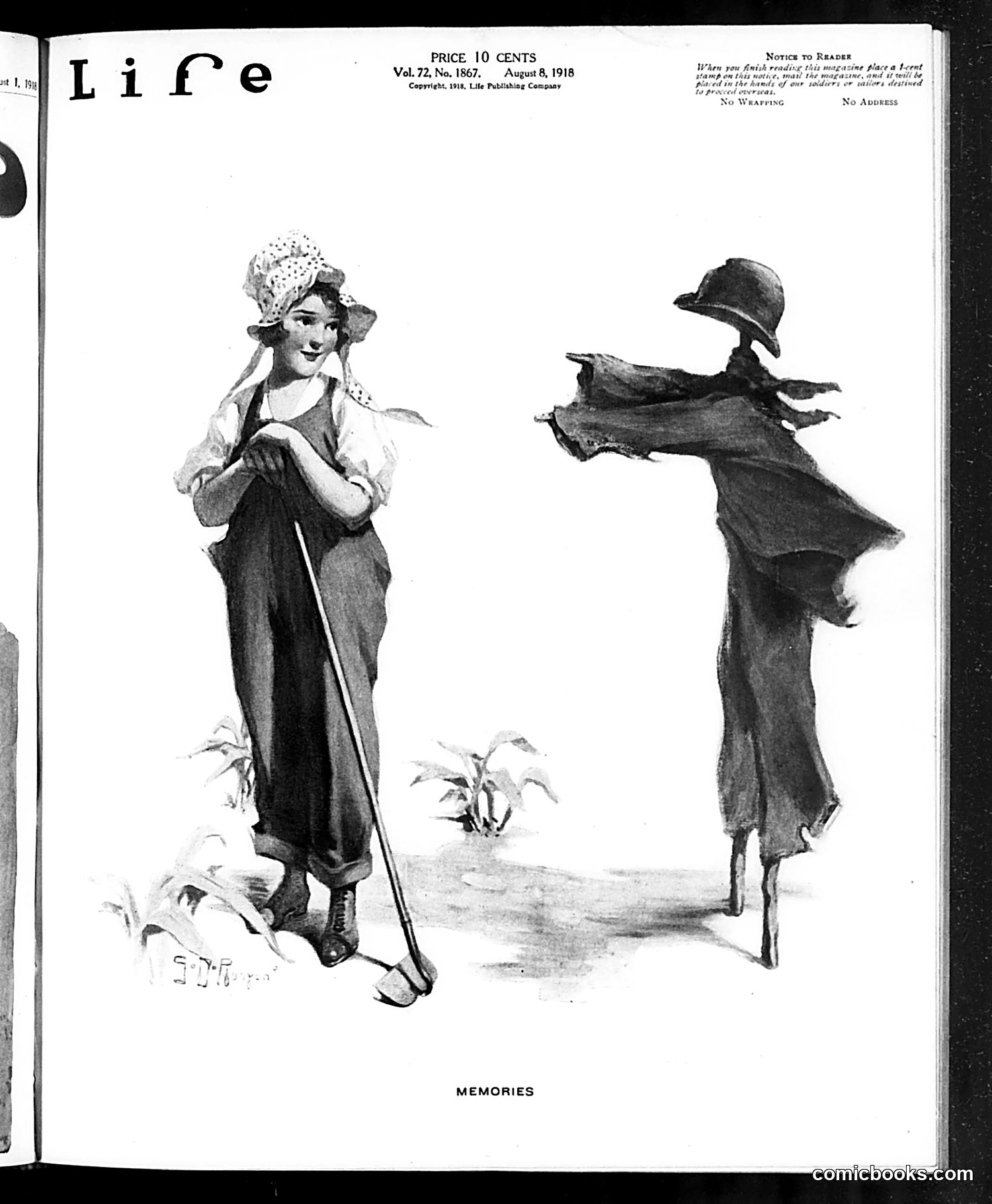 Life — August 8, 1918 — page 1: Life, 1918-08-08