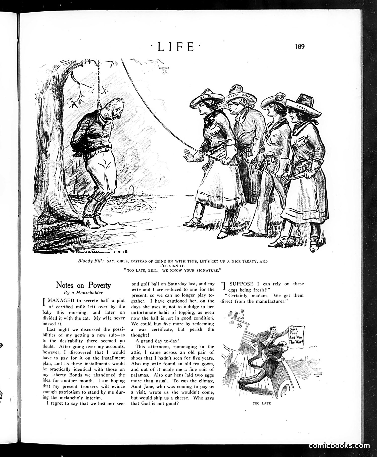 Life — August 8, 1918 — page 9: Life, 1918-08-08