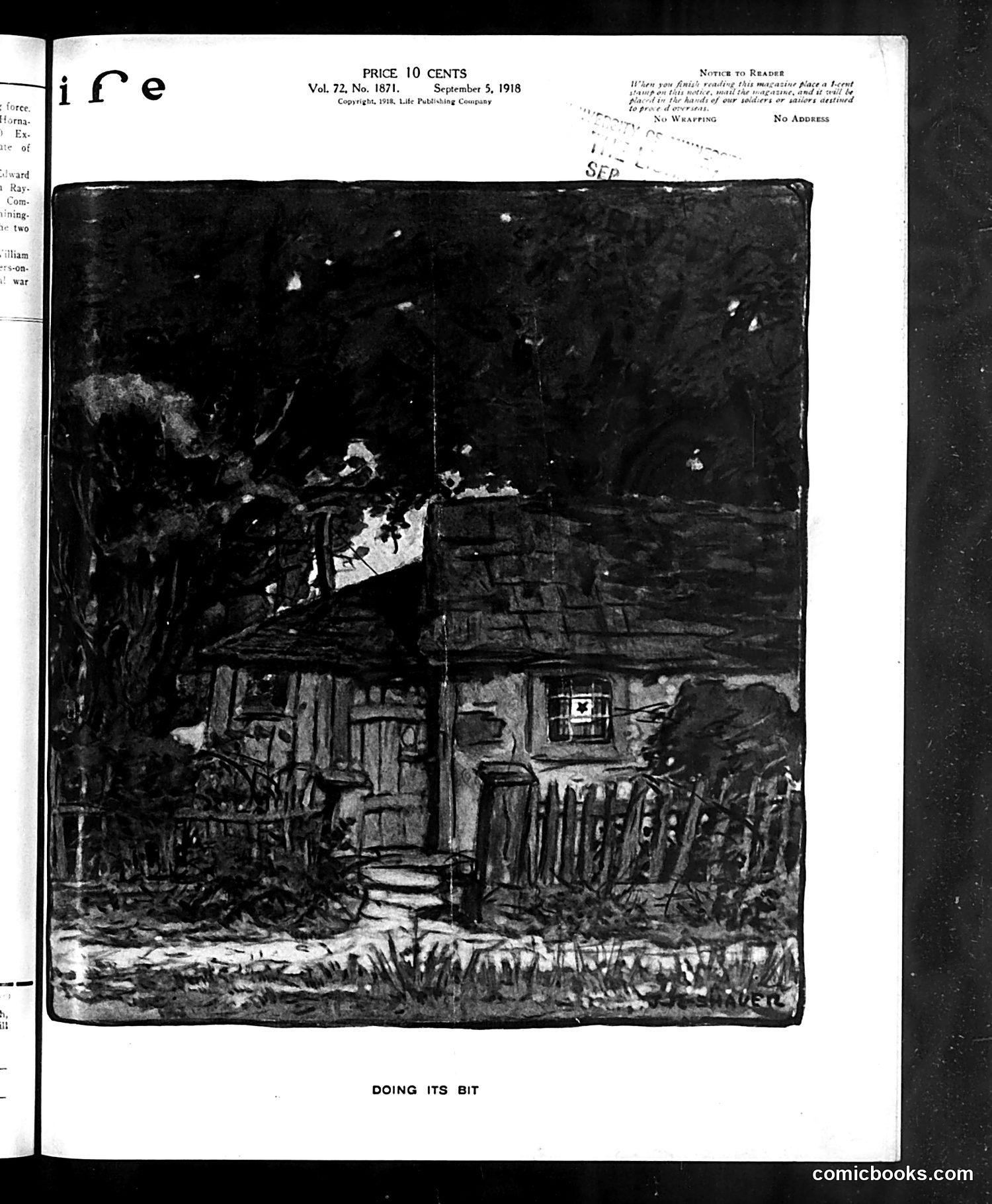 Life — September 5, 1918 — page 1: Life, 1918-09-05