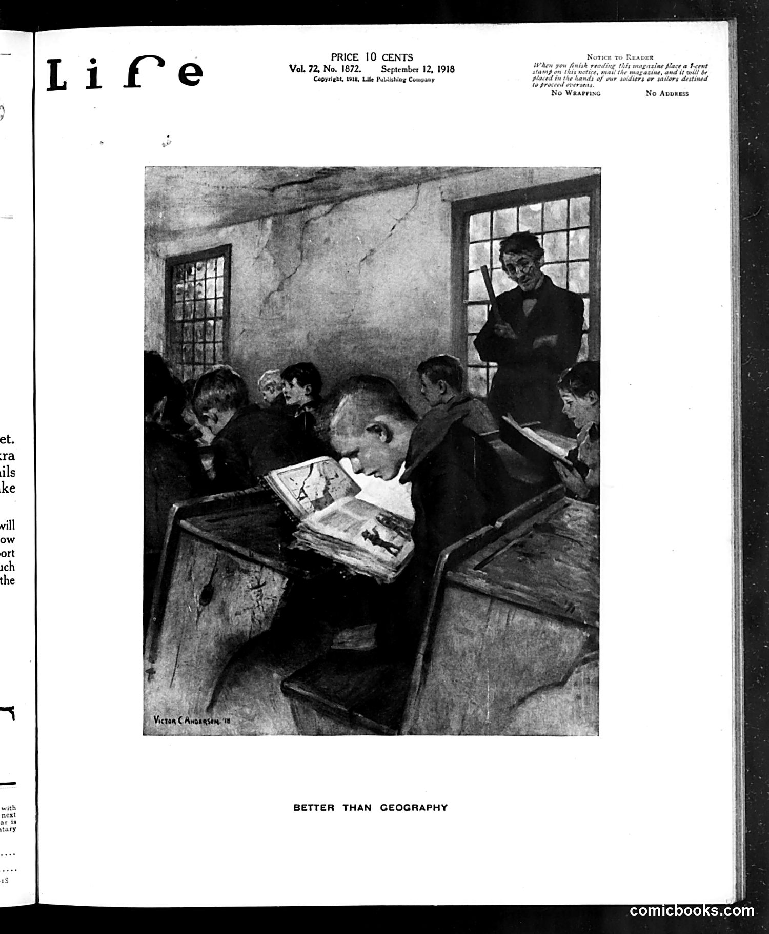 Life — September 12, 1918 — page 1: Life, 1918-09-12