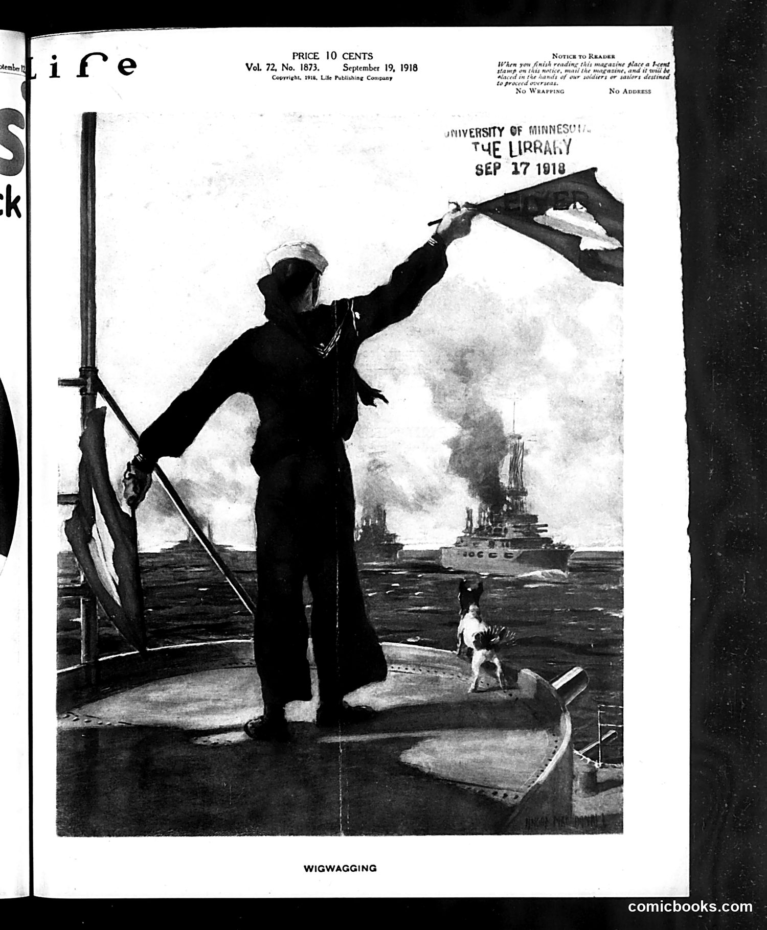 Life — September 19, 1918 — page 1: Life, 1918-09-19