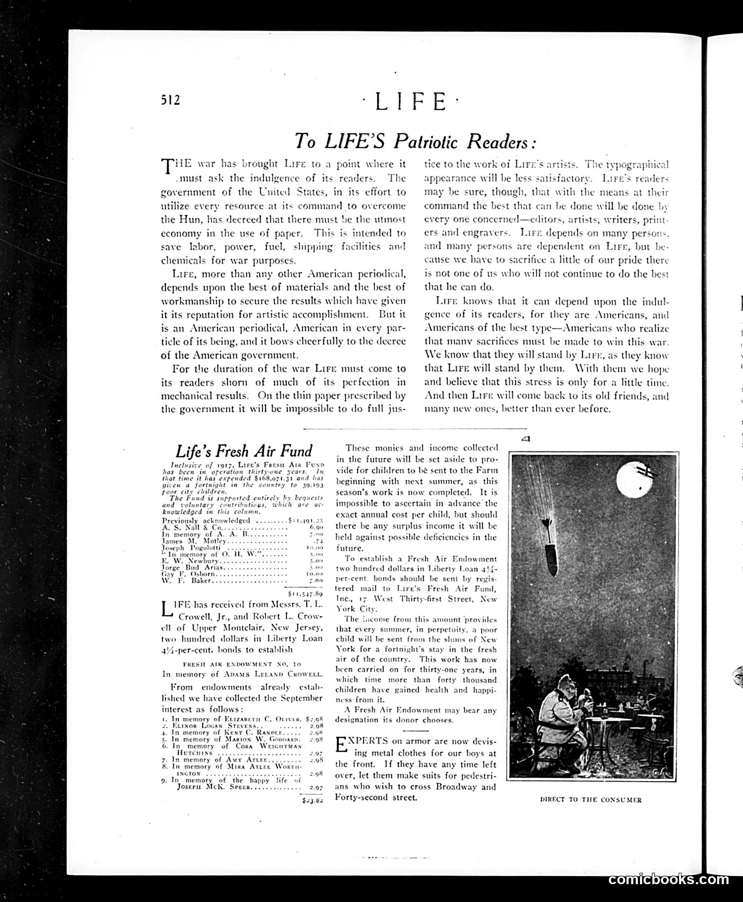 Life — October 10, 1918 — page 8: Life, 1918-10-10