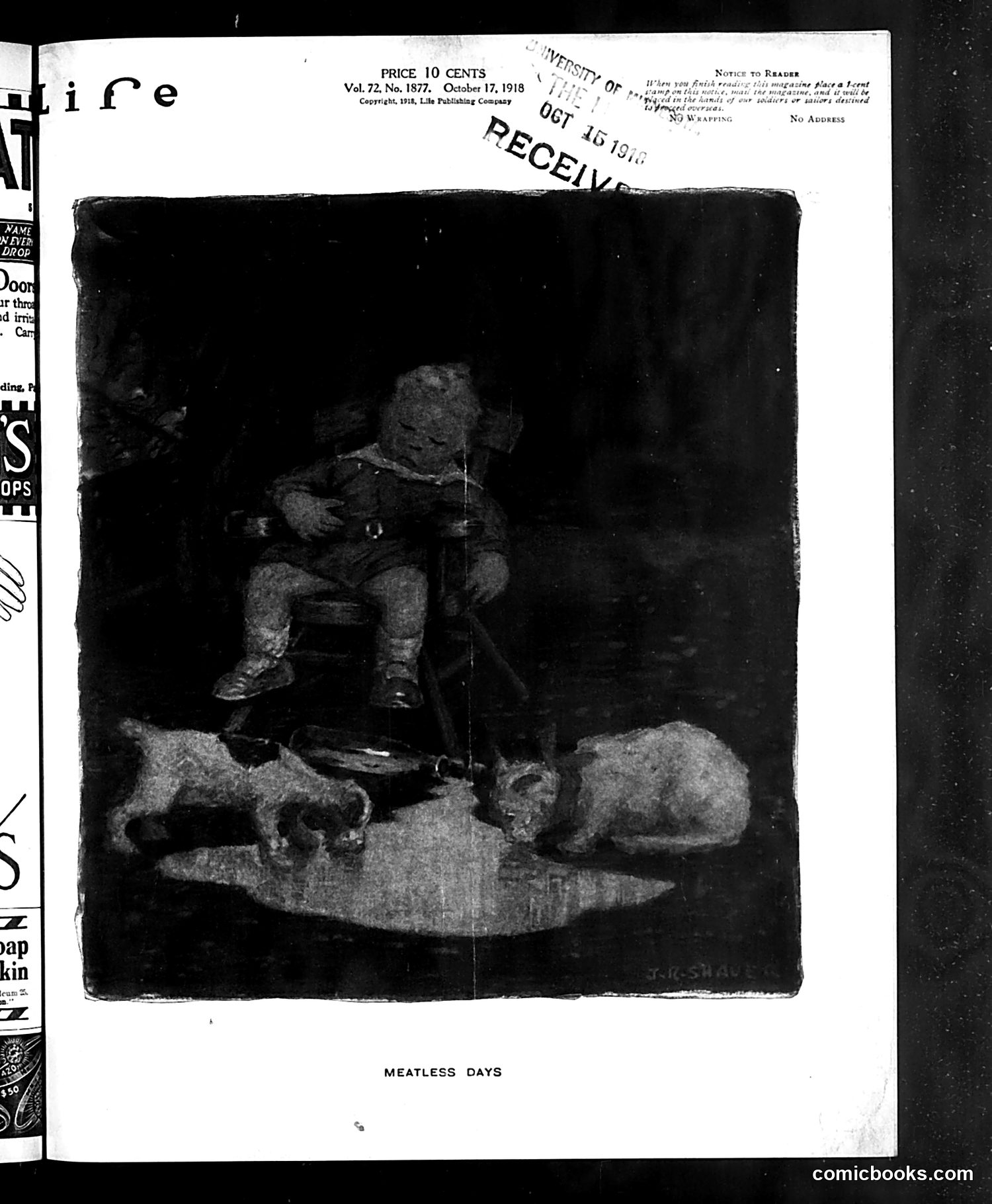 Life — October 17, 1918 — page 1: Life, 1918-10-17