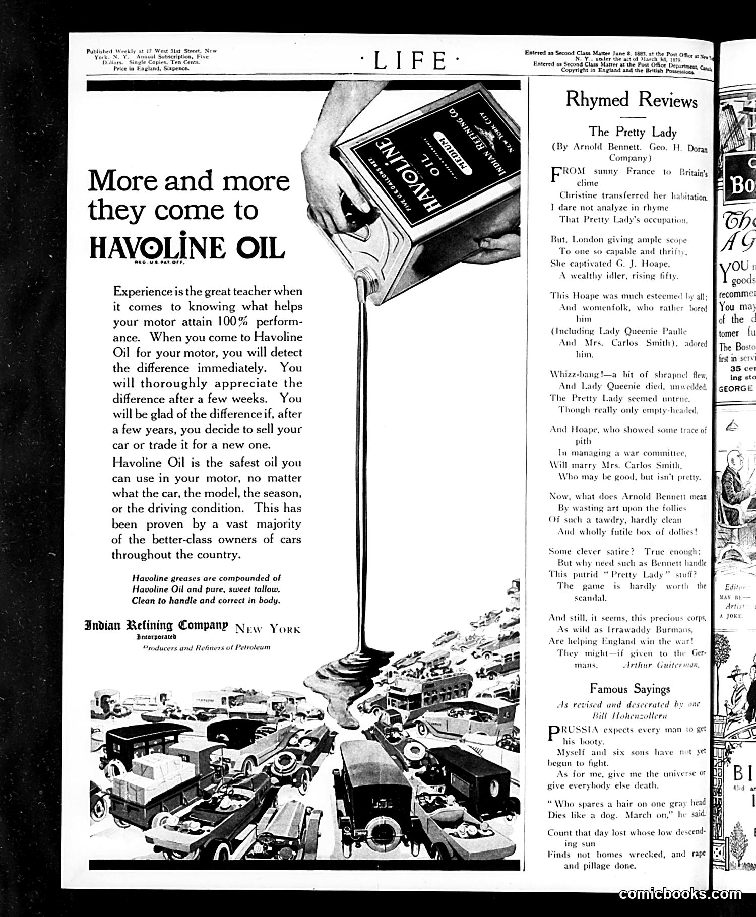 Life — October 17, 1918 — page 2: Life, 1918-10-17