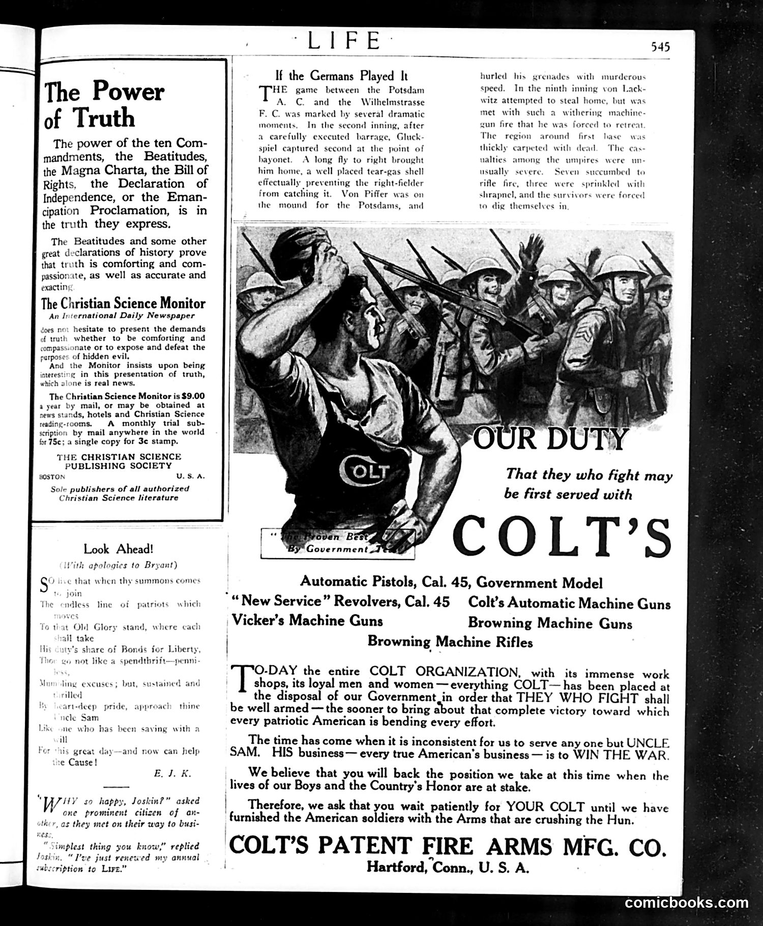 Life — October 17, 1918 — page 5: Life, 1918-10-17