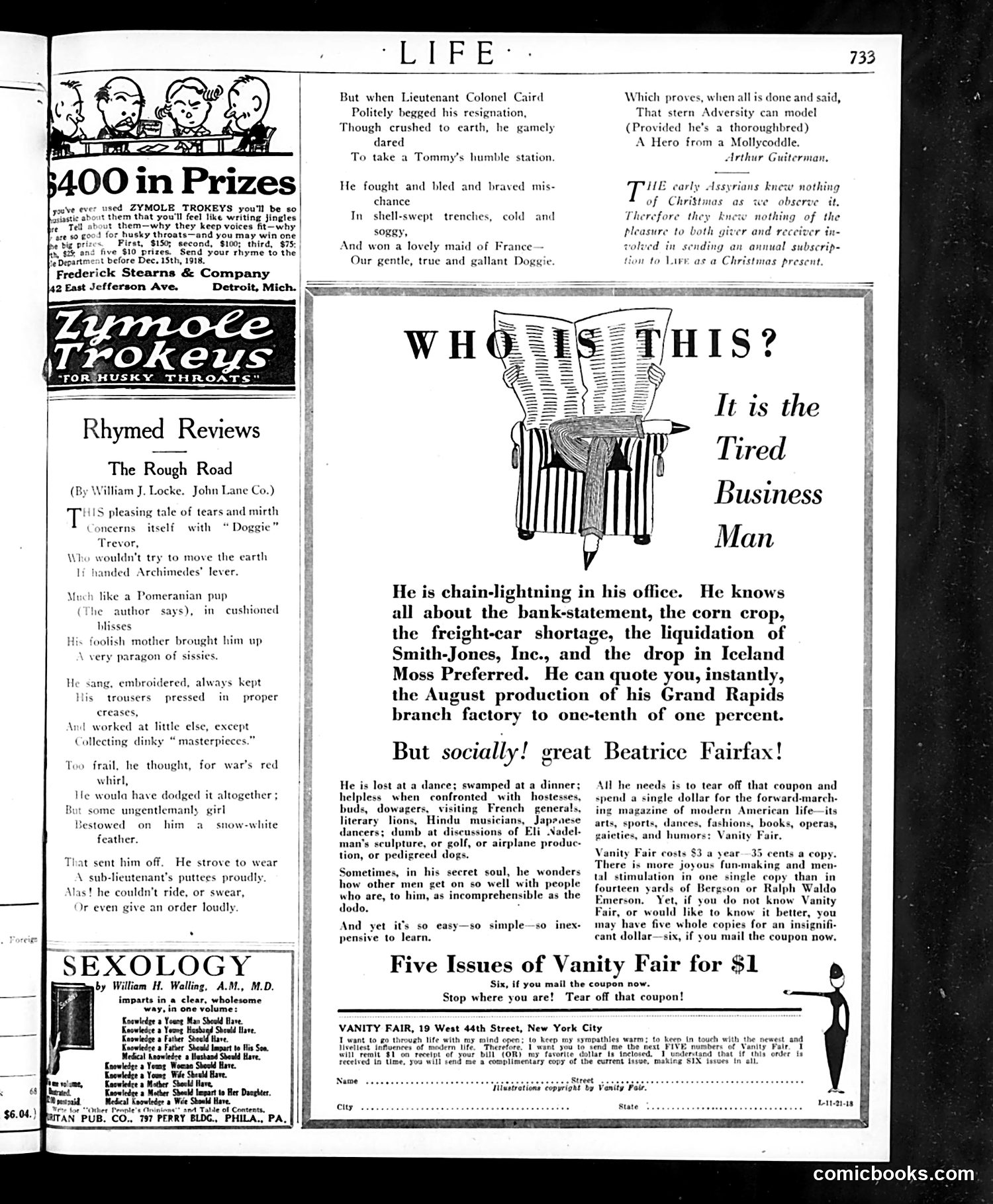 Life — November 21, 1918 — page 5: Life, 1918-11-21
