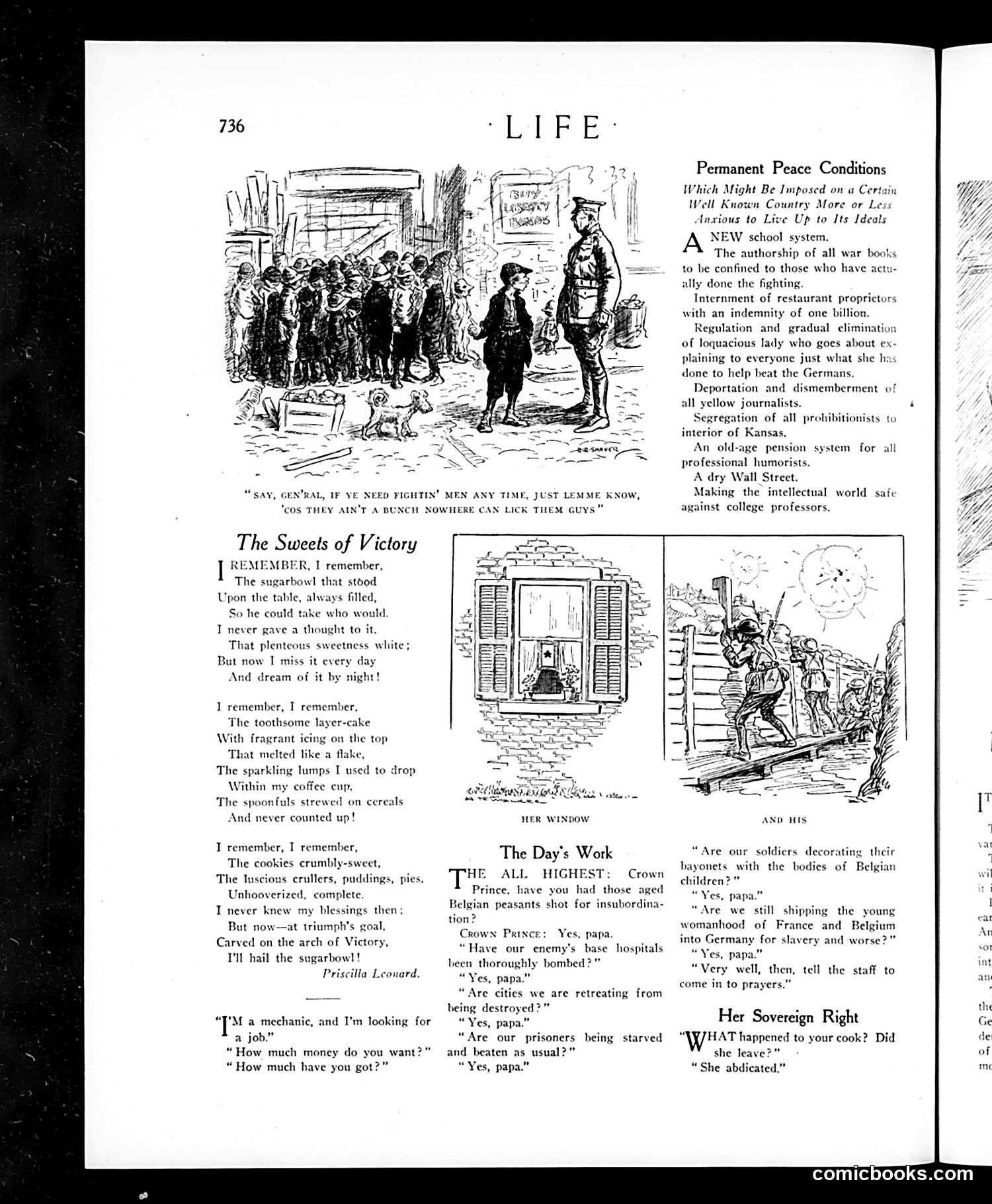 Life — November 21, 1918 — page 8: Life, 1918-11-21