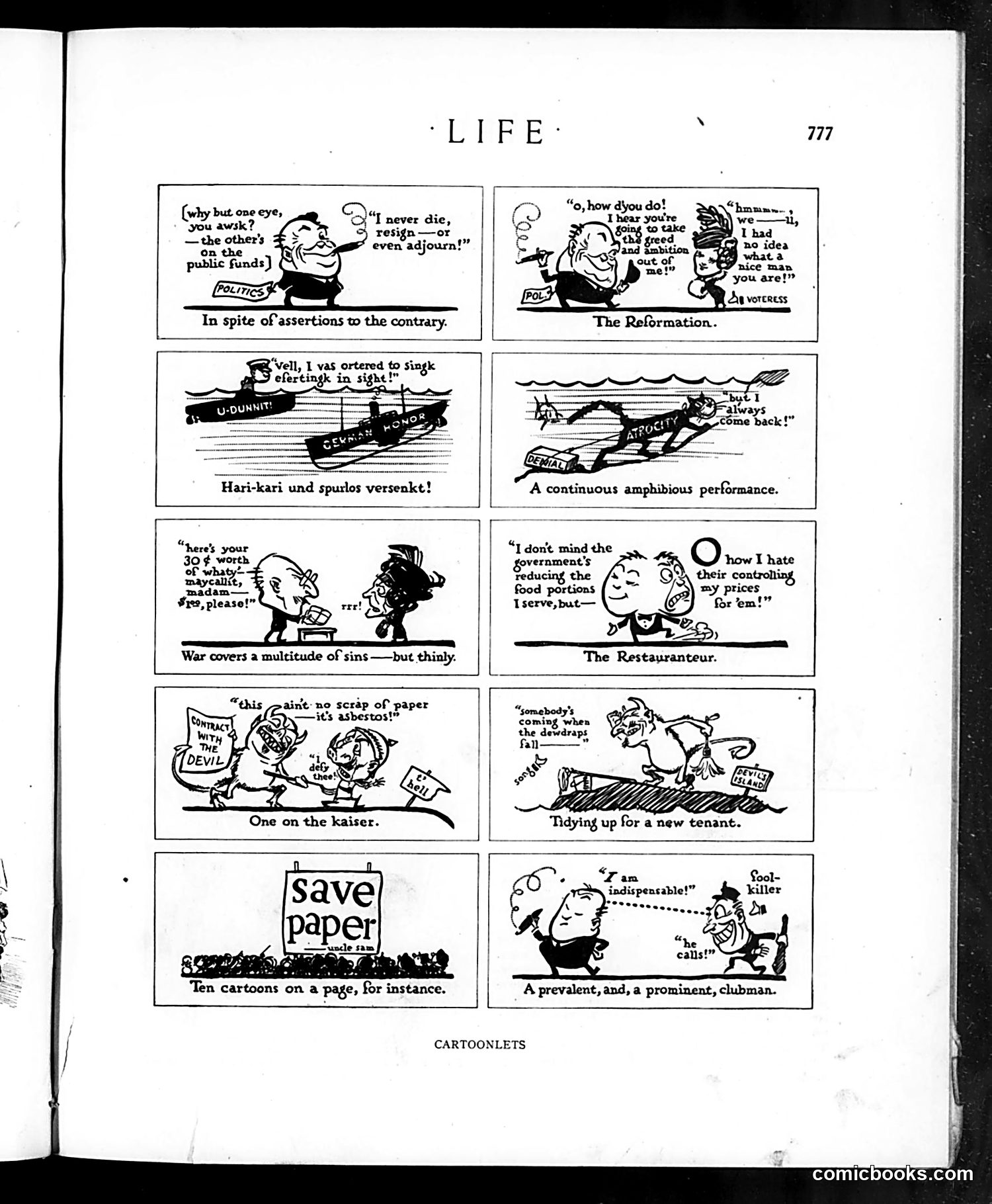 Life — November 28, 1918 — page 13: Life, 1918-11-28