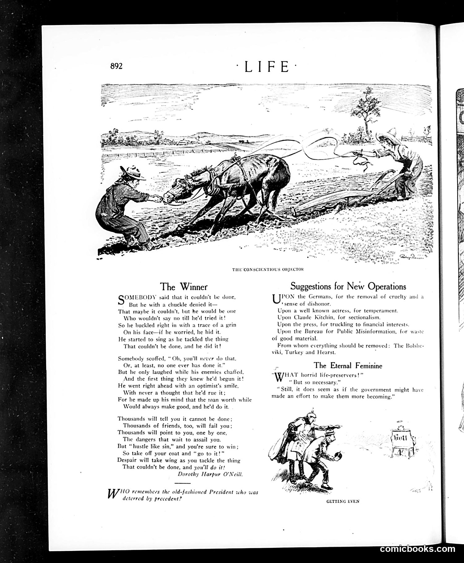 Life — December 12, 1918 — page 12: Life, 1918-12-12