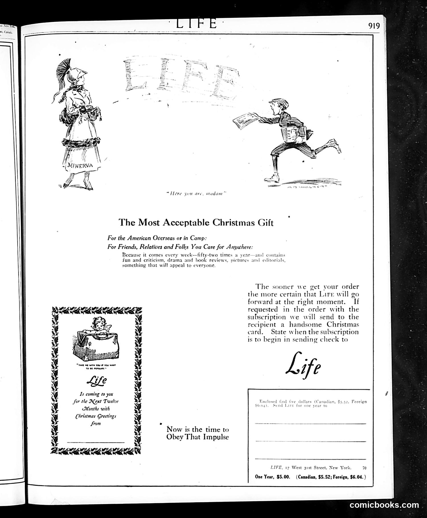 Life — December 19, 1918 — page 3: Life, 1918-12-19