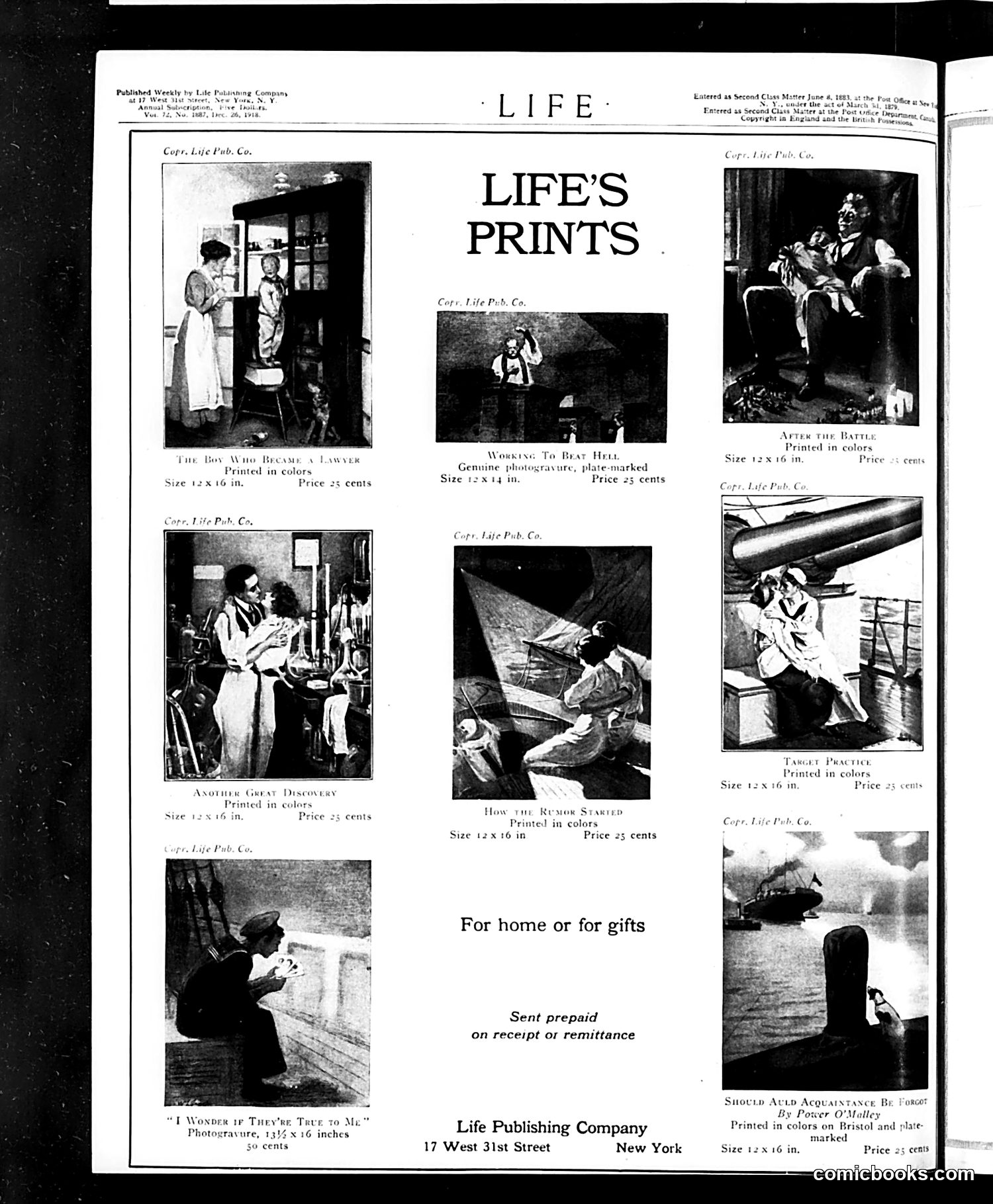 Life — December 26, 1918 — page 2: Life, 1918-12-26