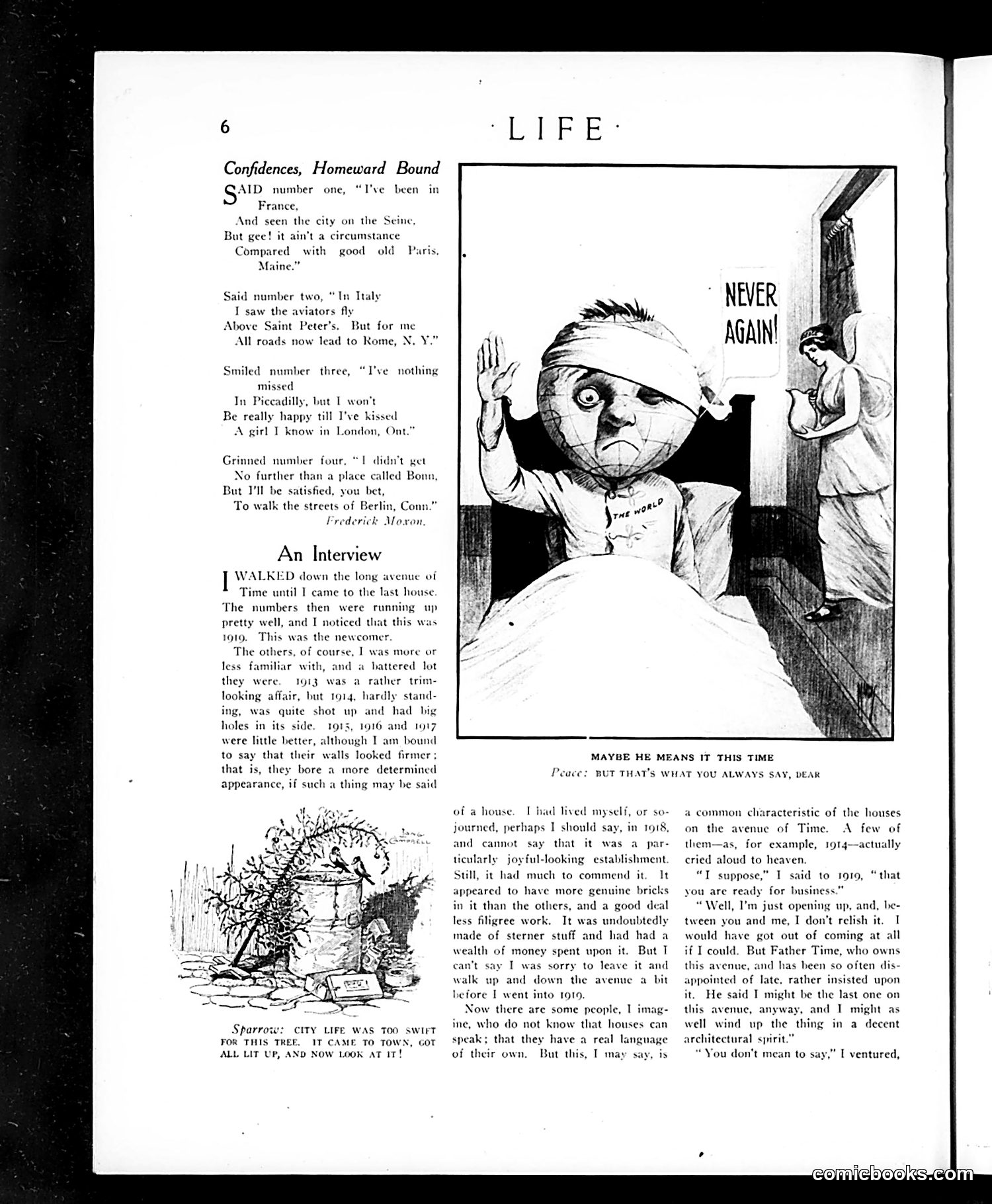 Life — January 2, 1919 — page 6: Life, 1919-01-02