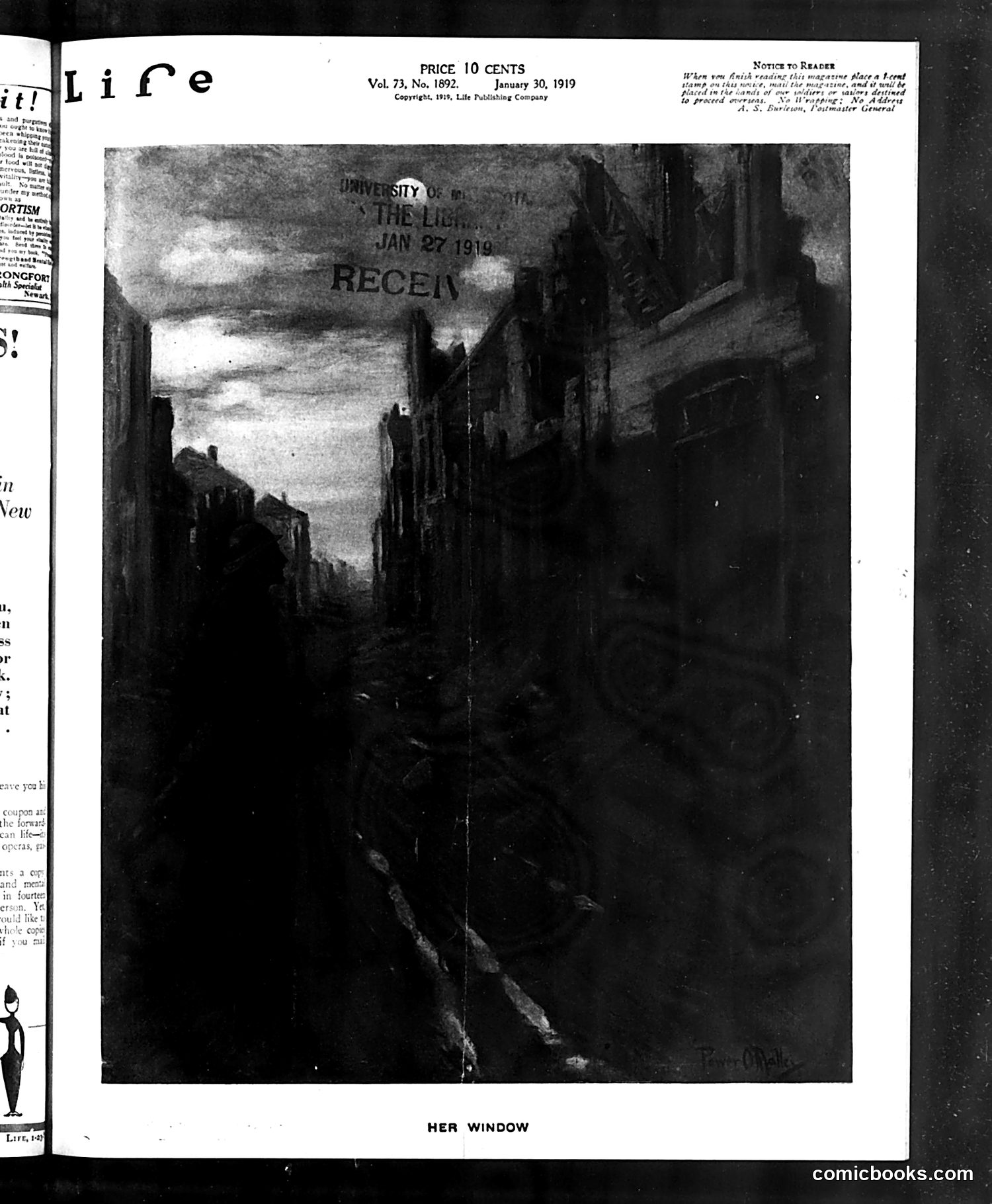 Life — January 30, 1919 — page 1: Life, 1919-01-30