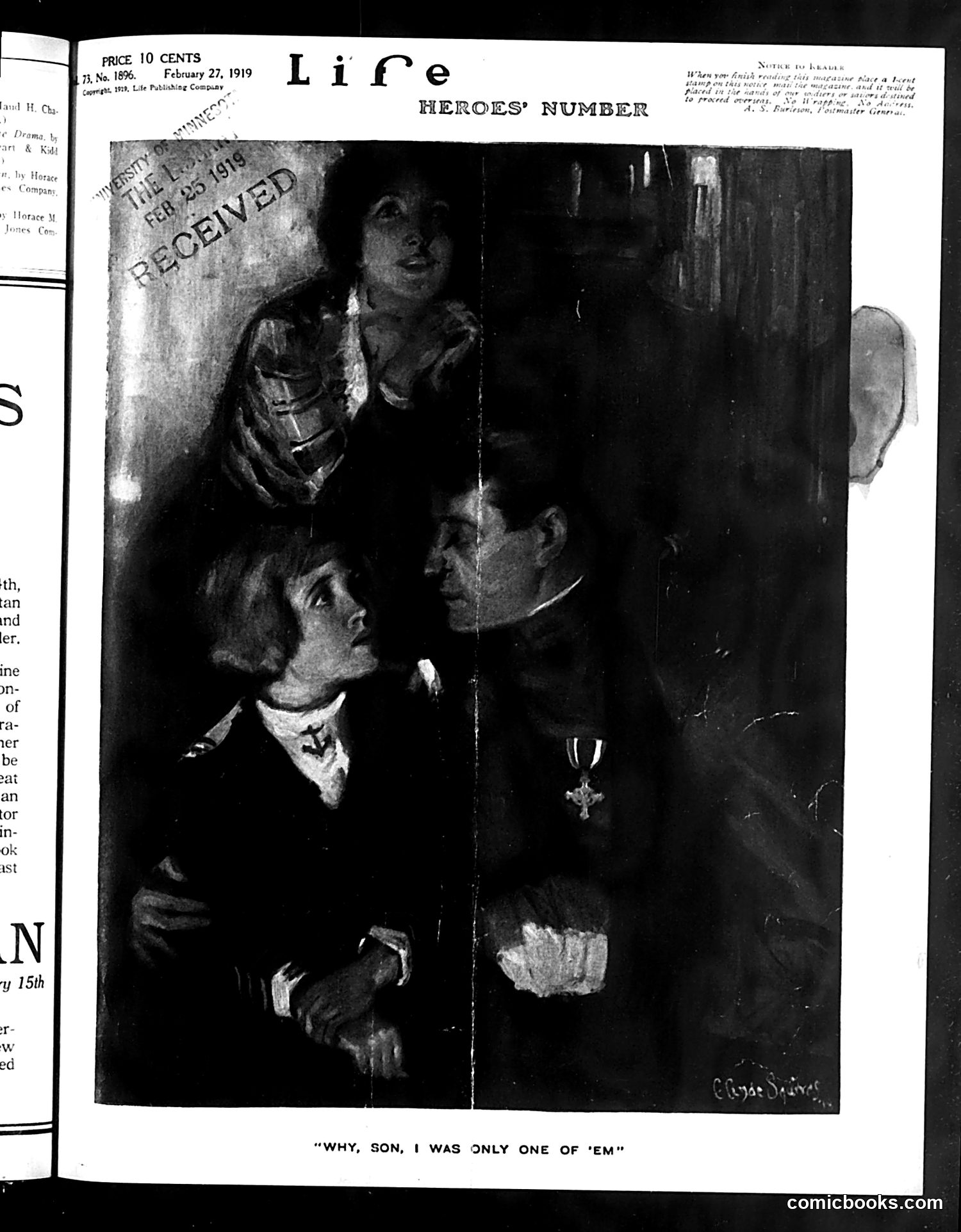 Life — February 27, 1919 — page 1: Life, 1919-02-27