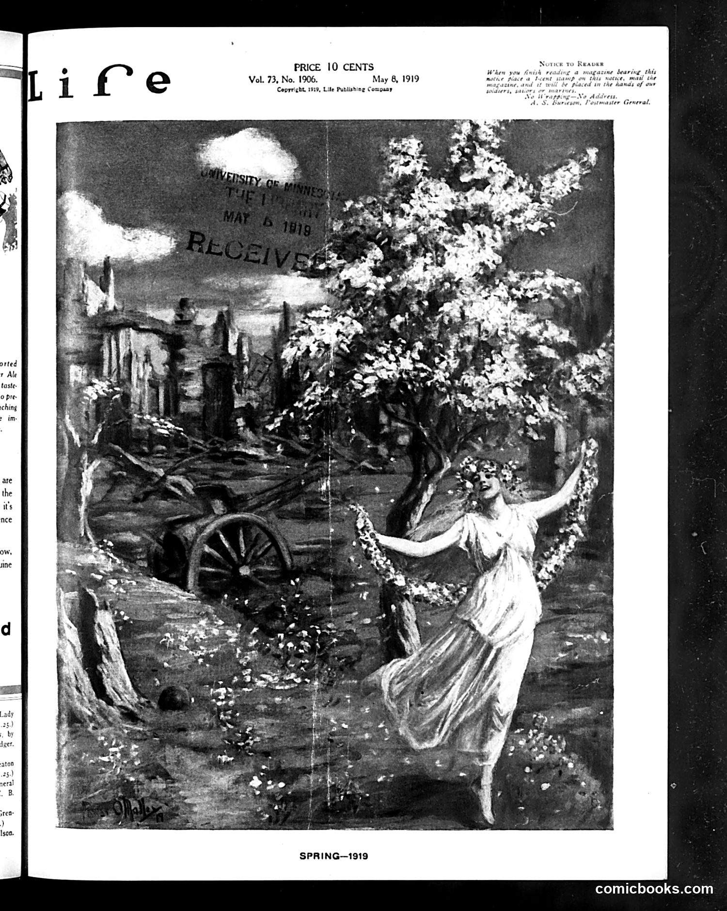 Life — May 8, 1919 — page 1: Life, 1919-05-08
