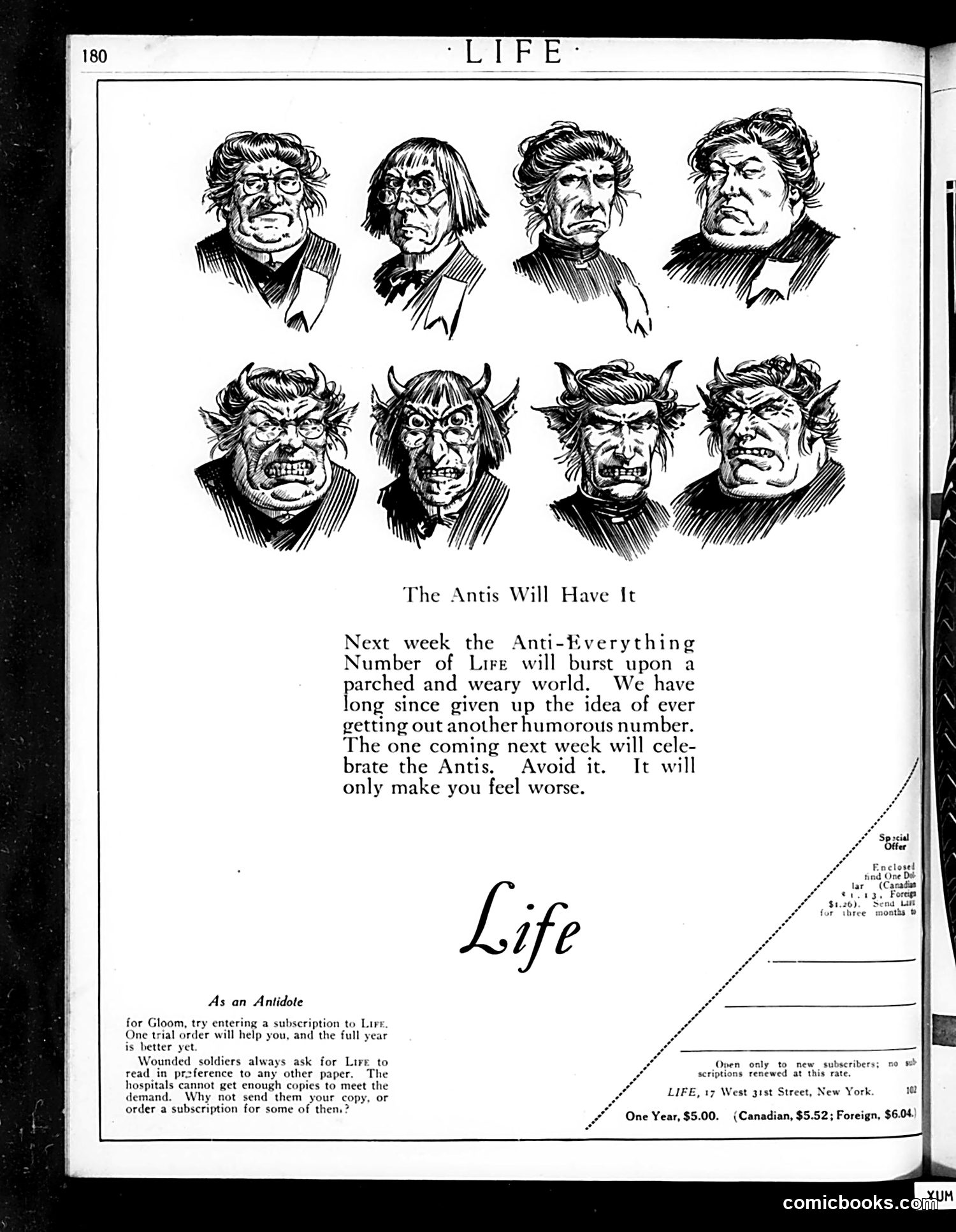 Life — July 31, 1919 — page 4: Life, 1919-07-31