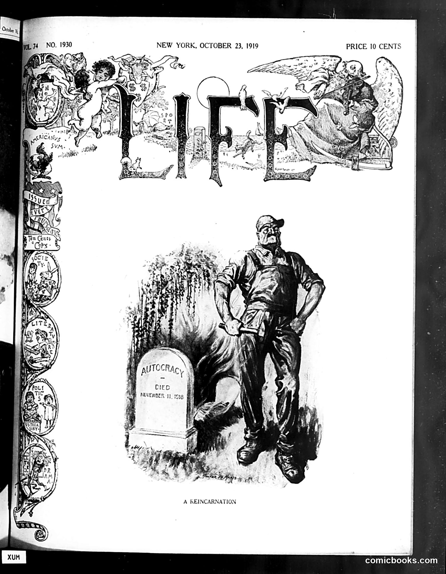 Life — October 23, 1919 — page 1: Life, 1919-10-23