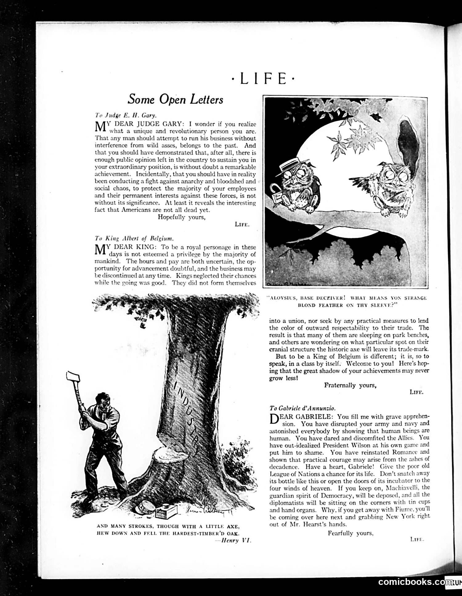 Life — October 23, 1919 — page 12: Life, 1919-10-23