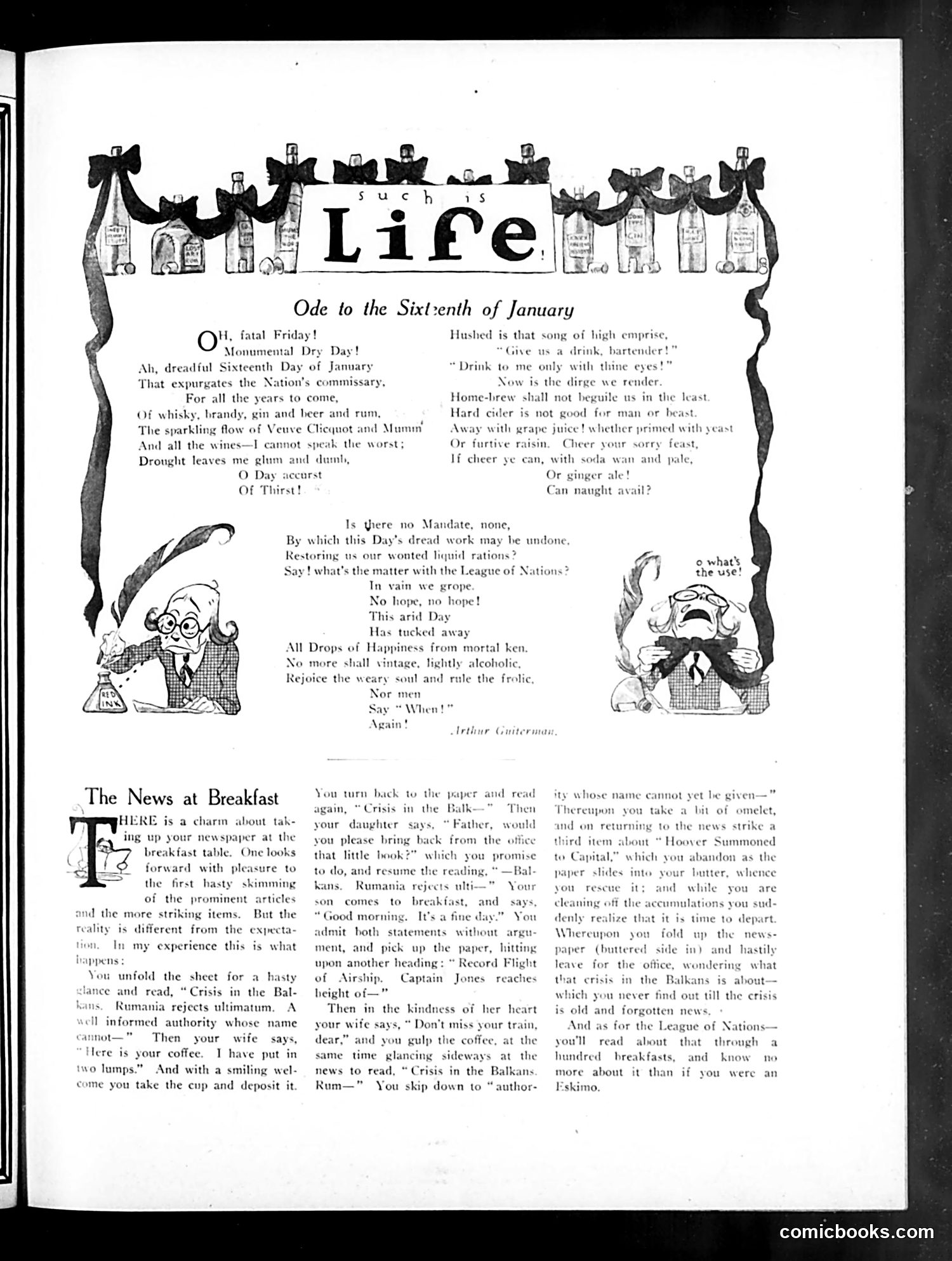 Life — January 15, 1920 — page 7: Life, 1920-01-15