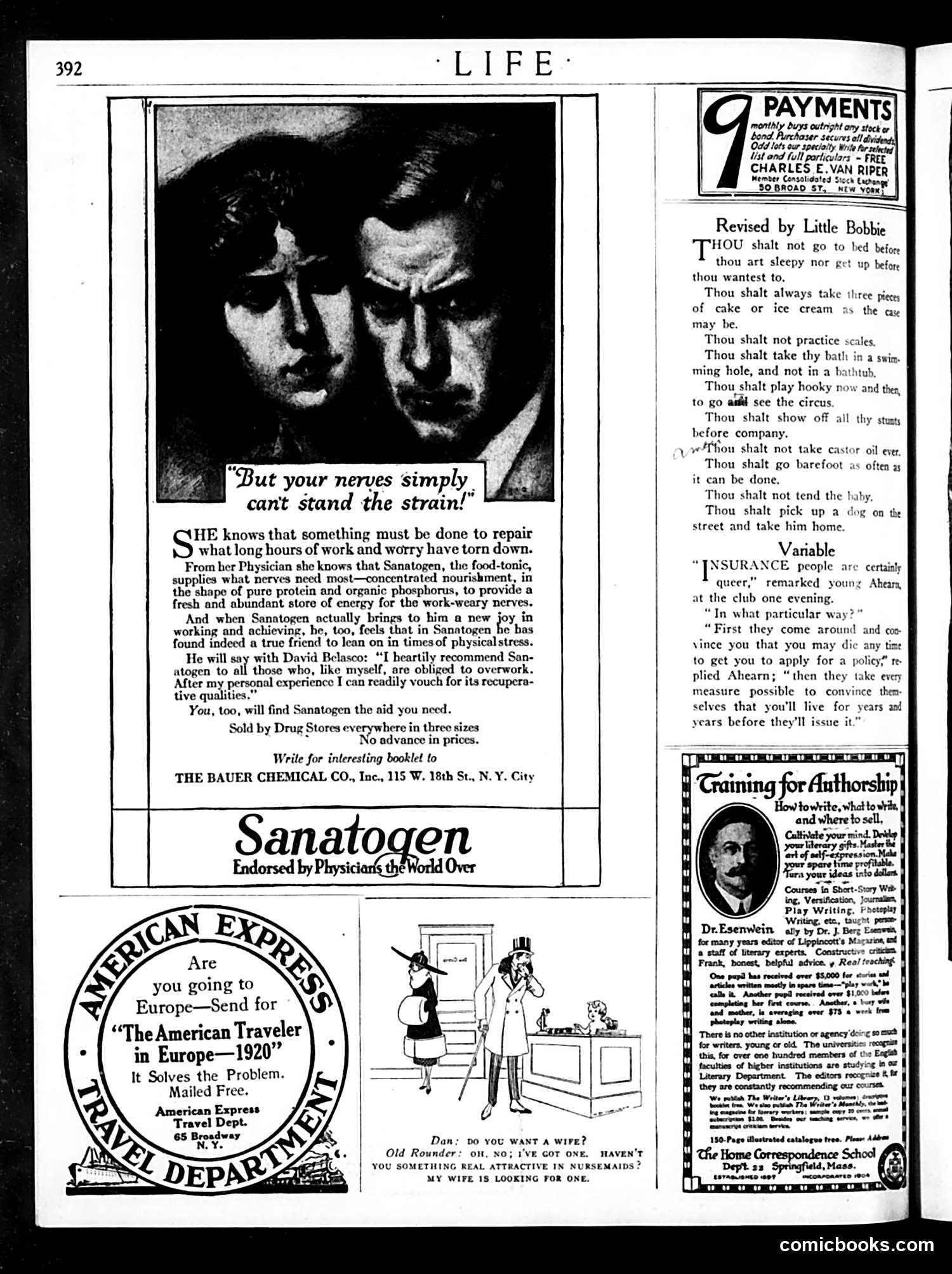 Life — March 4, 1920 — page 8: Life, 1920-03-04