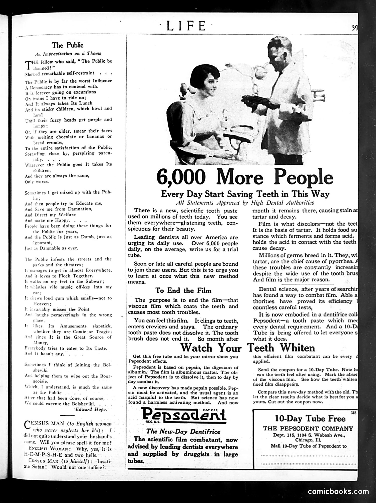Life — March 4, 1920 — page 11: Life, 1920-03-04