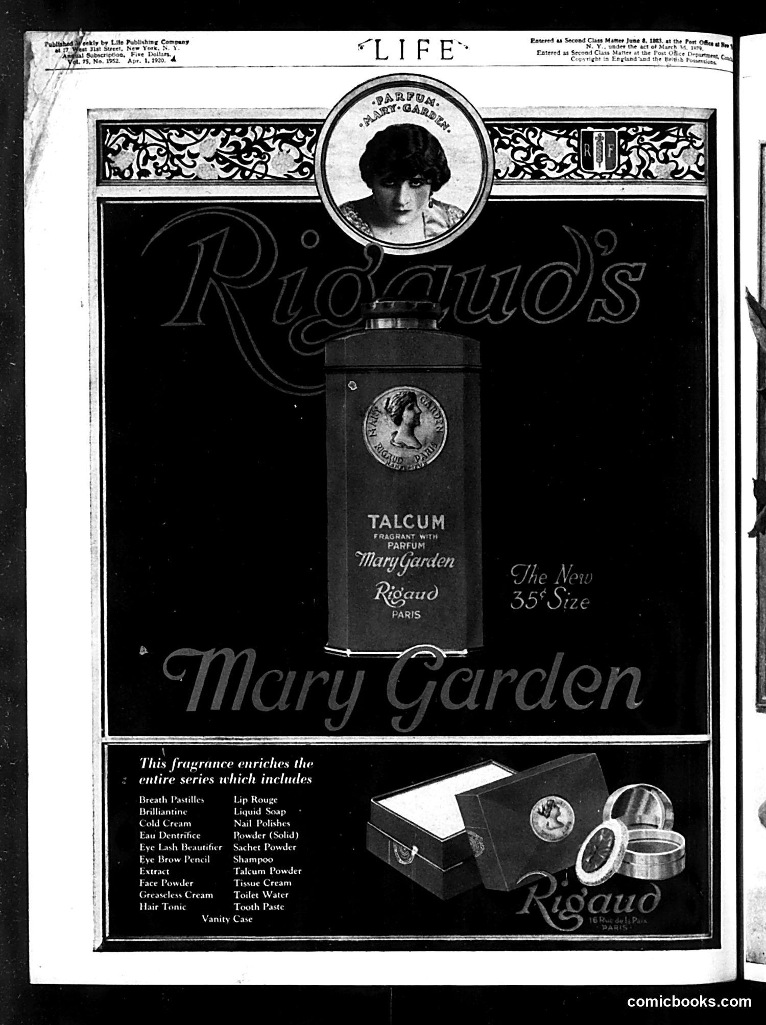 Life — April 1, 1920 — page 2: Life, 1920-04-01