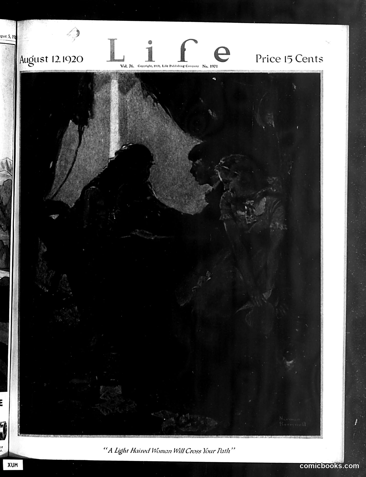 Life — August 12, 1920 — page 1: Life, 1920-08-12
