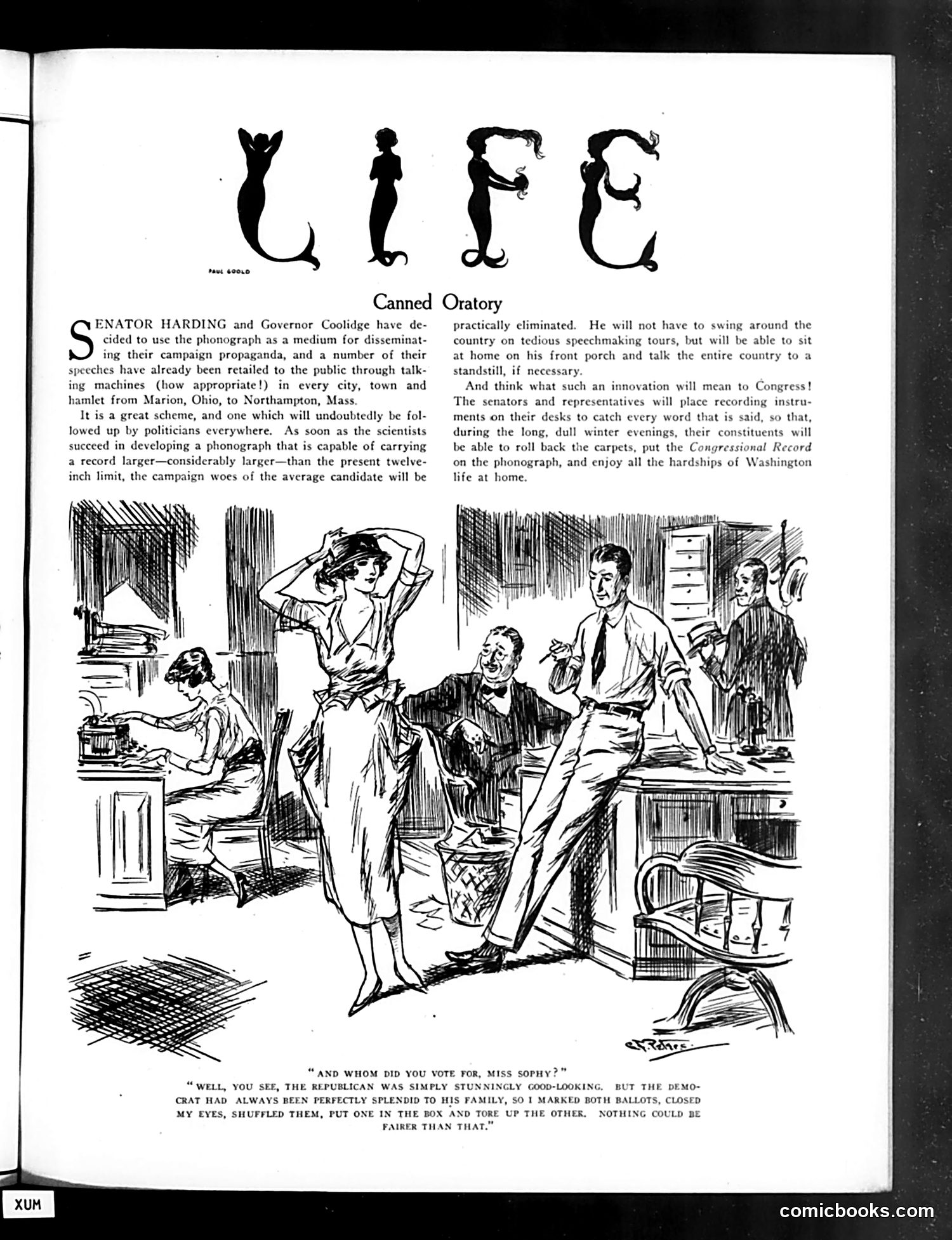 Life — August 12, 1920 — page 7: Life, 1920-08-12