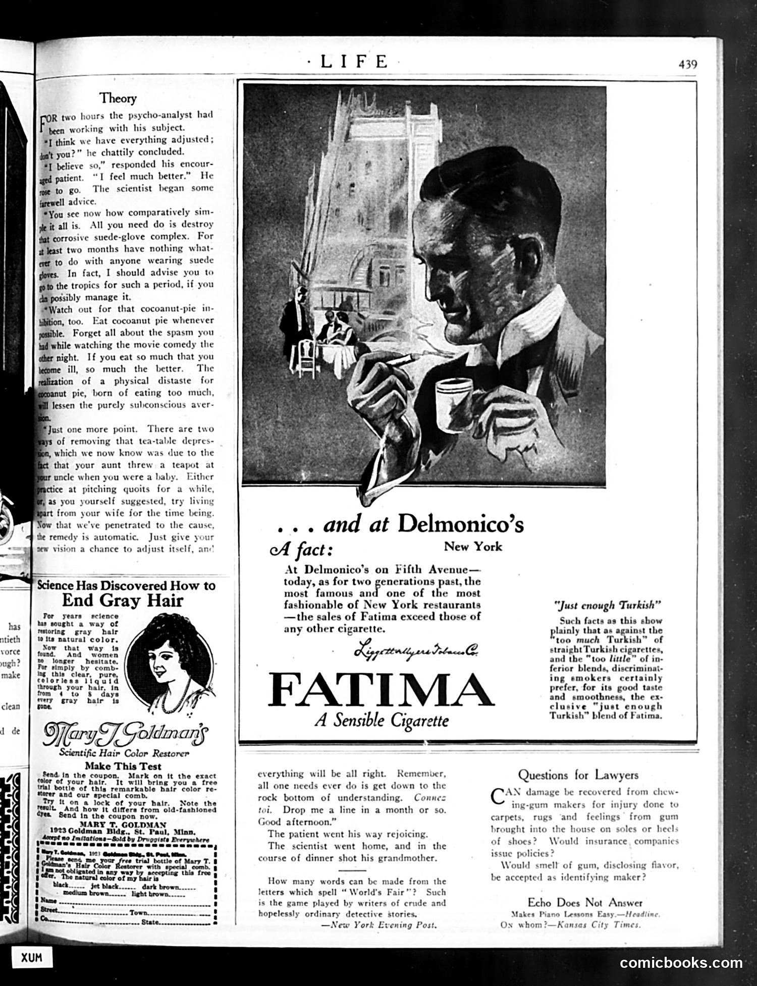 Life — September 9, 1920 — page 7: Life, 1920-09-09