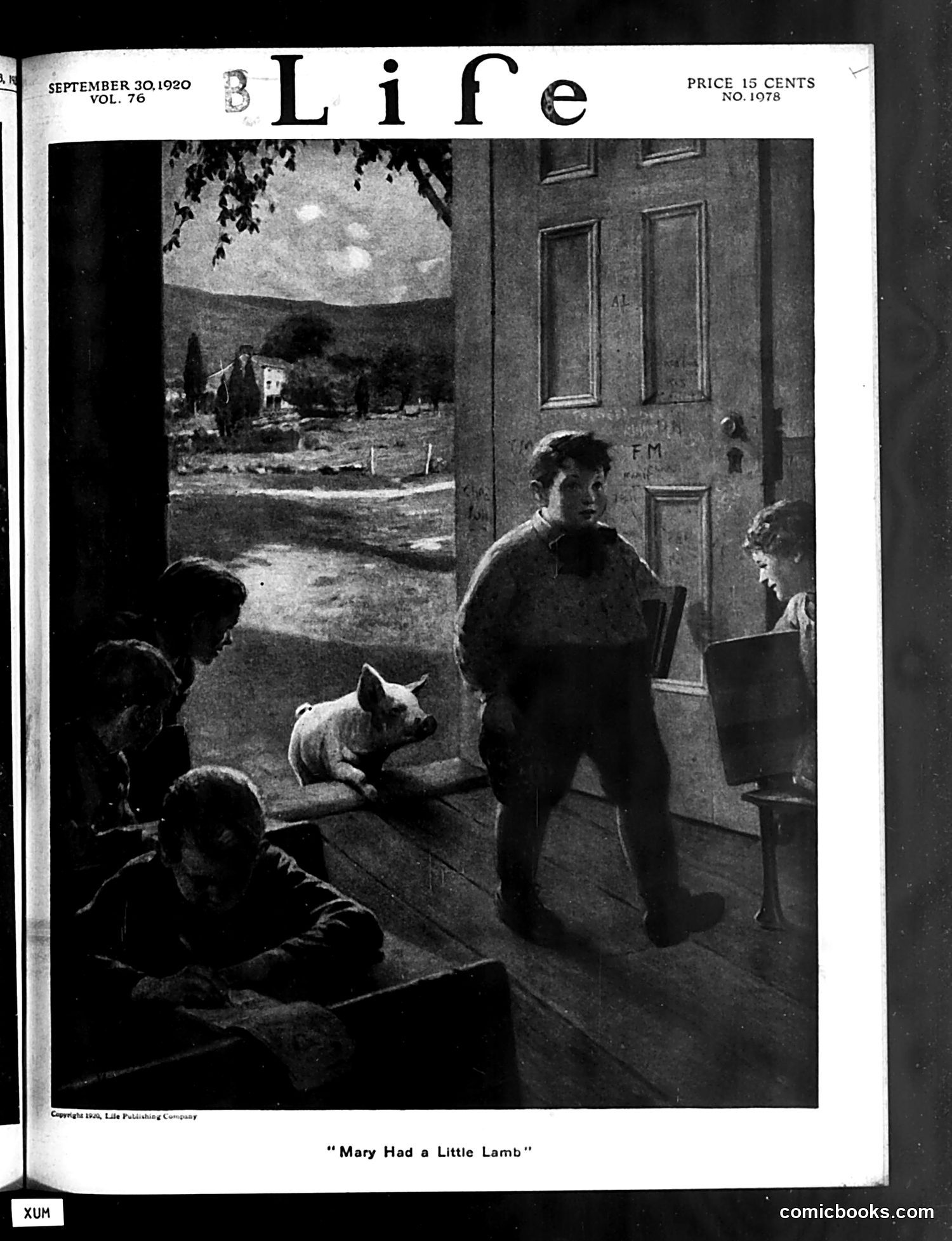 Life — September 30, 1920 — page 1: Life, 1920-09-30