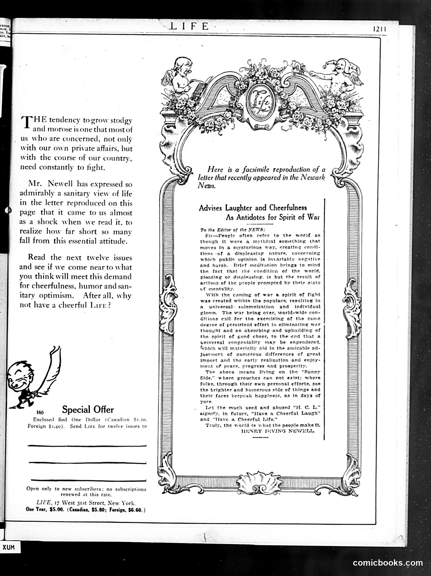 Life — December 30, 1920 — page 3: Life, 1920-12-30