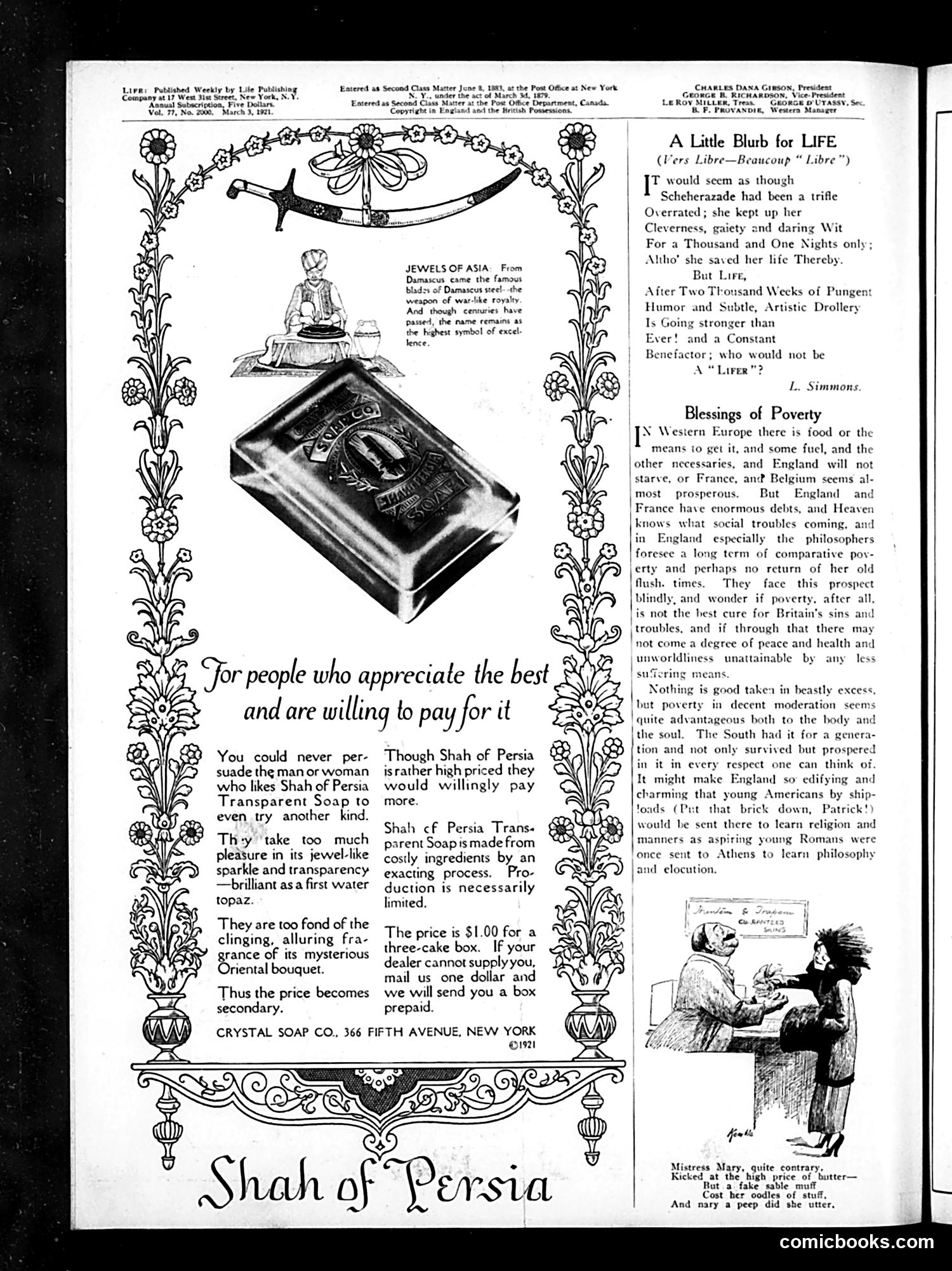 Life — March 3, 1921 — page 4: Life, 1921-03-03