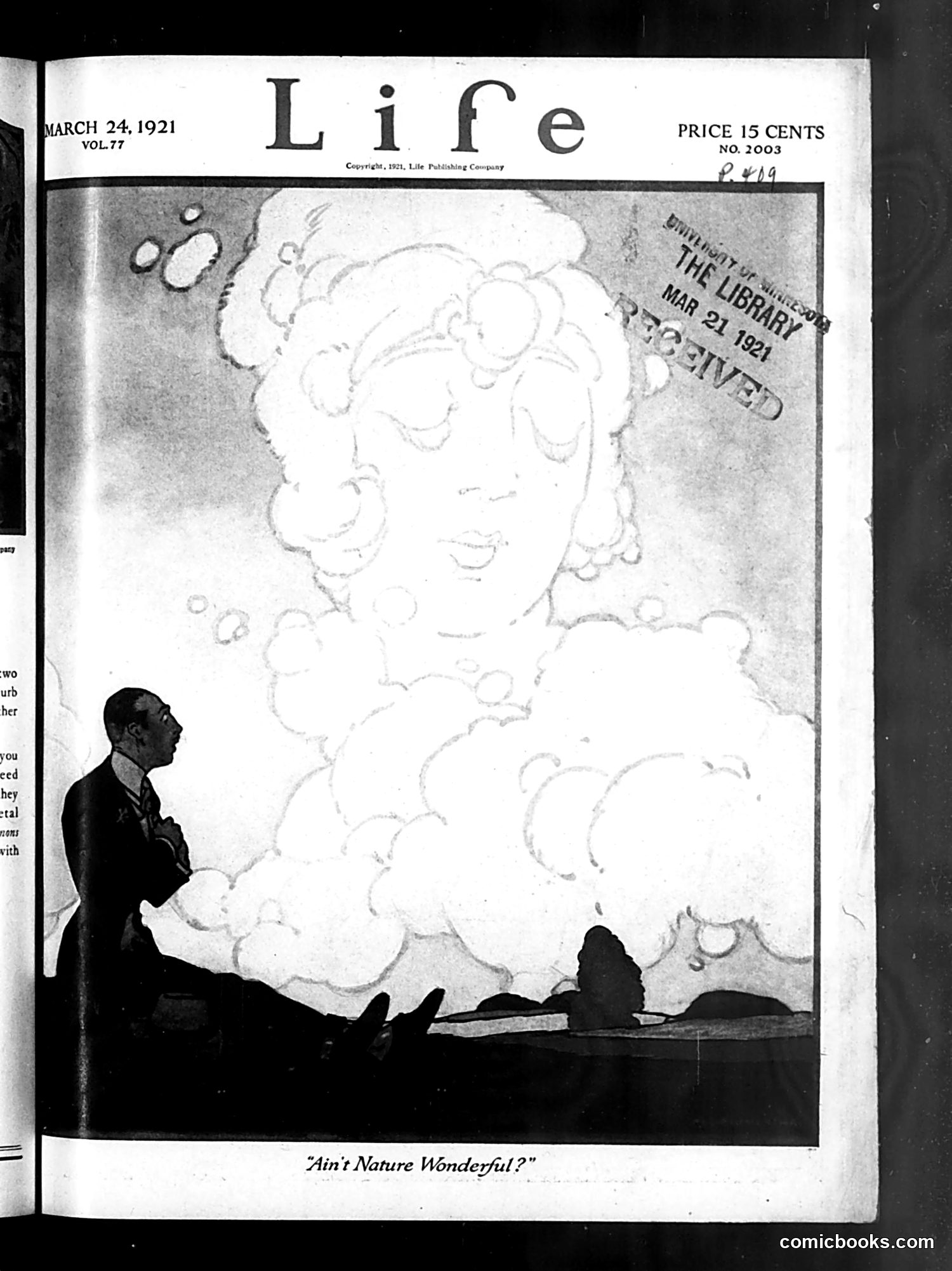 Life — March 24, 1921 — page 1: Life, 1921-03-24