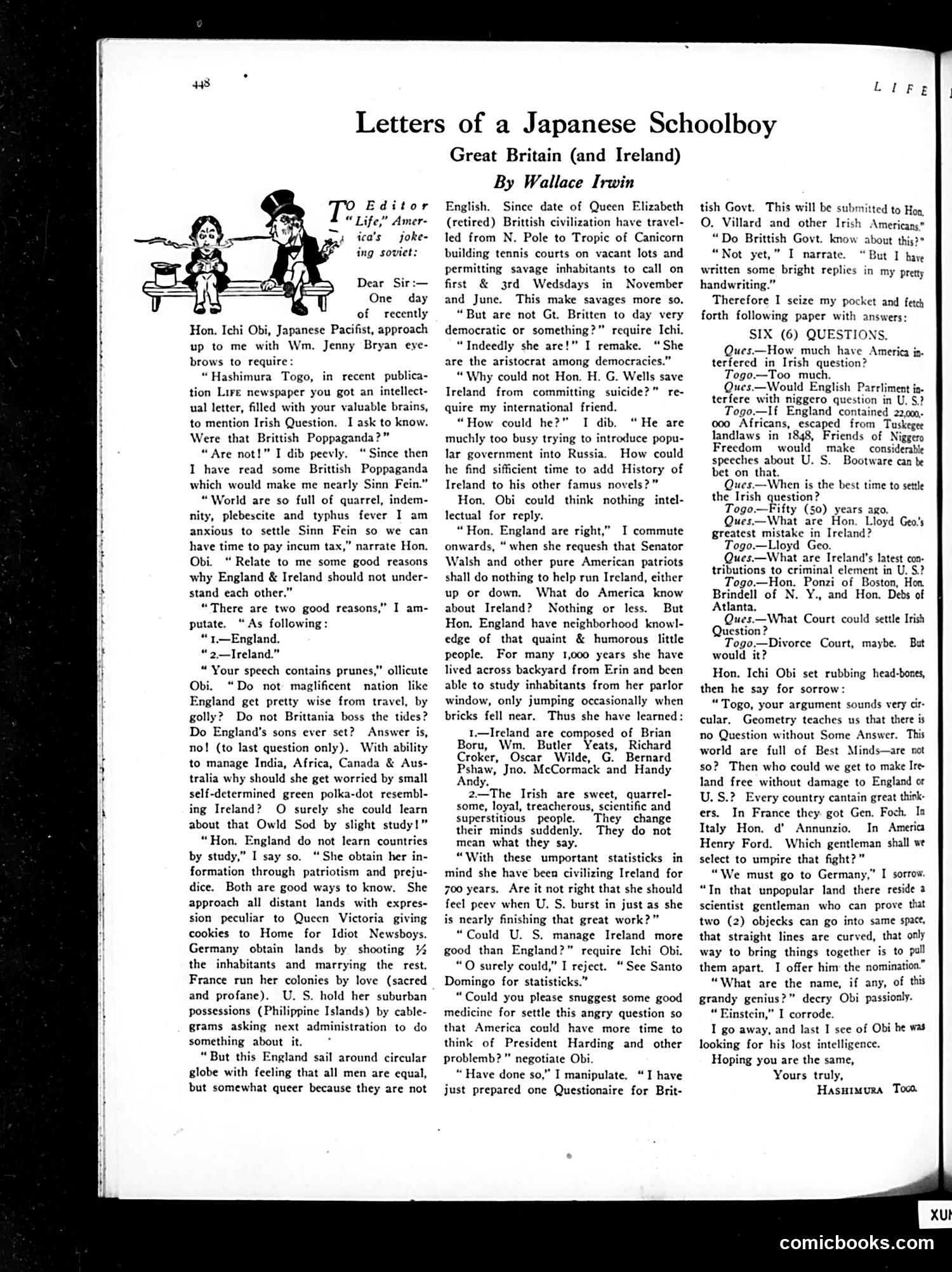 Life — March 31, 1921 — page 4: Life, 1921-03-31