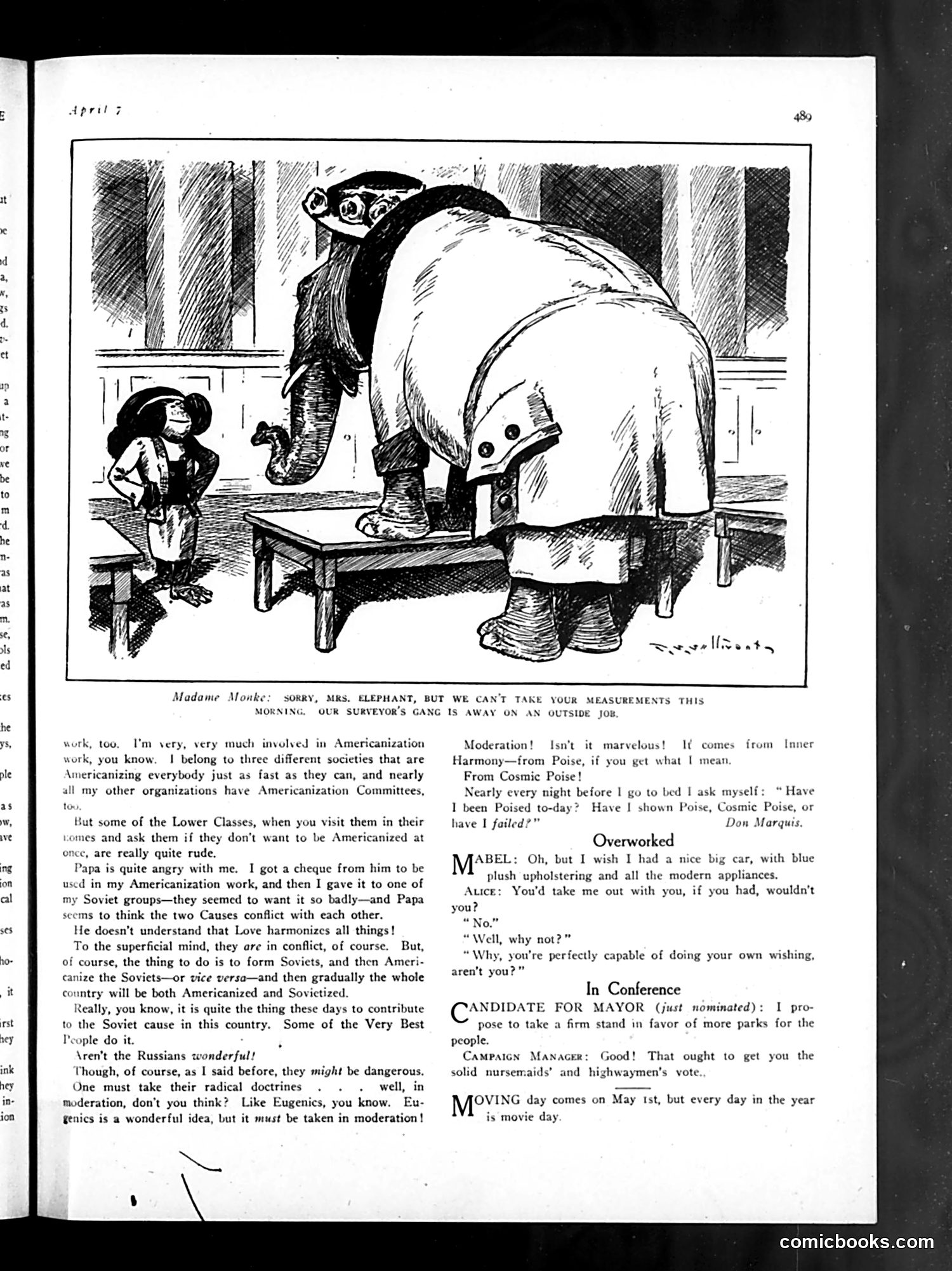 Life — April 7, 1921 — page 11: Life, 1921-04-07