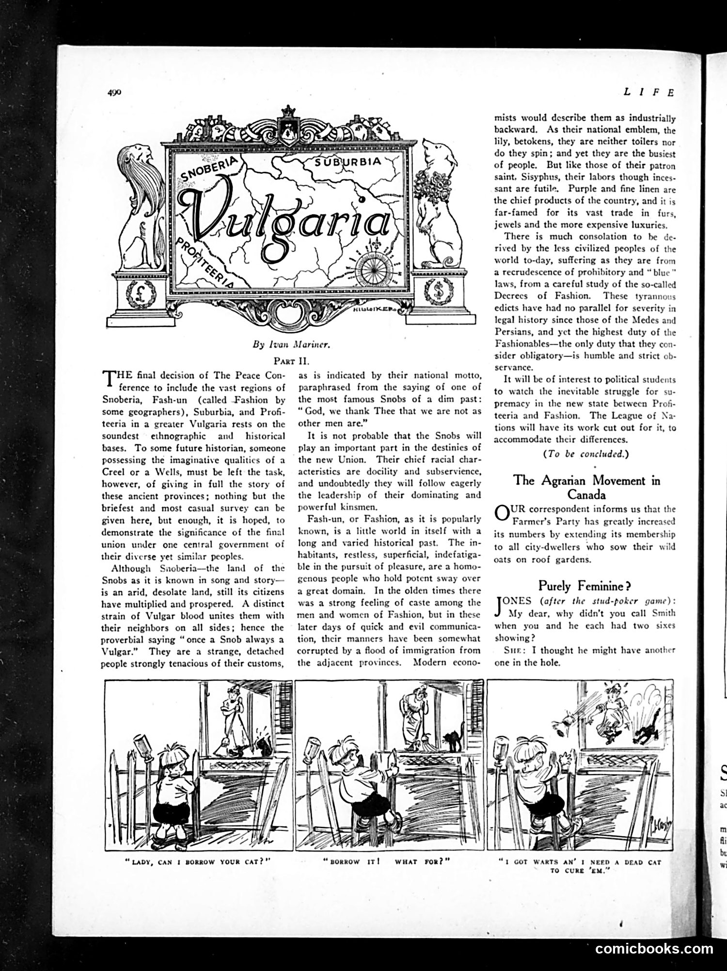 Life — April 7, 1921 — page 12: Life, 1921-04-07