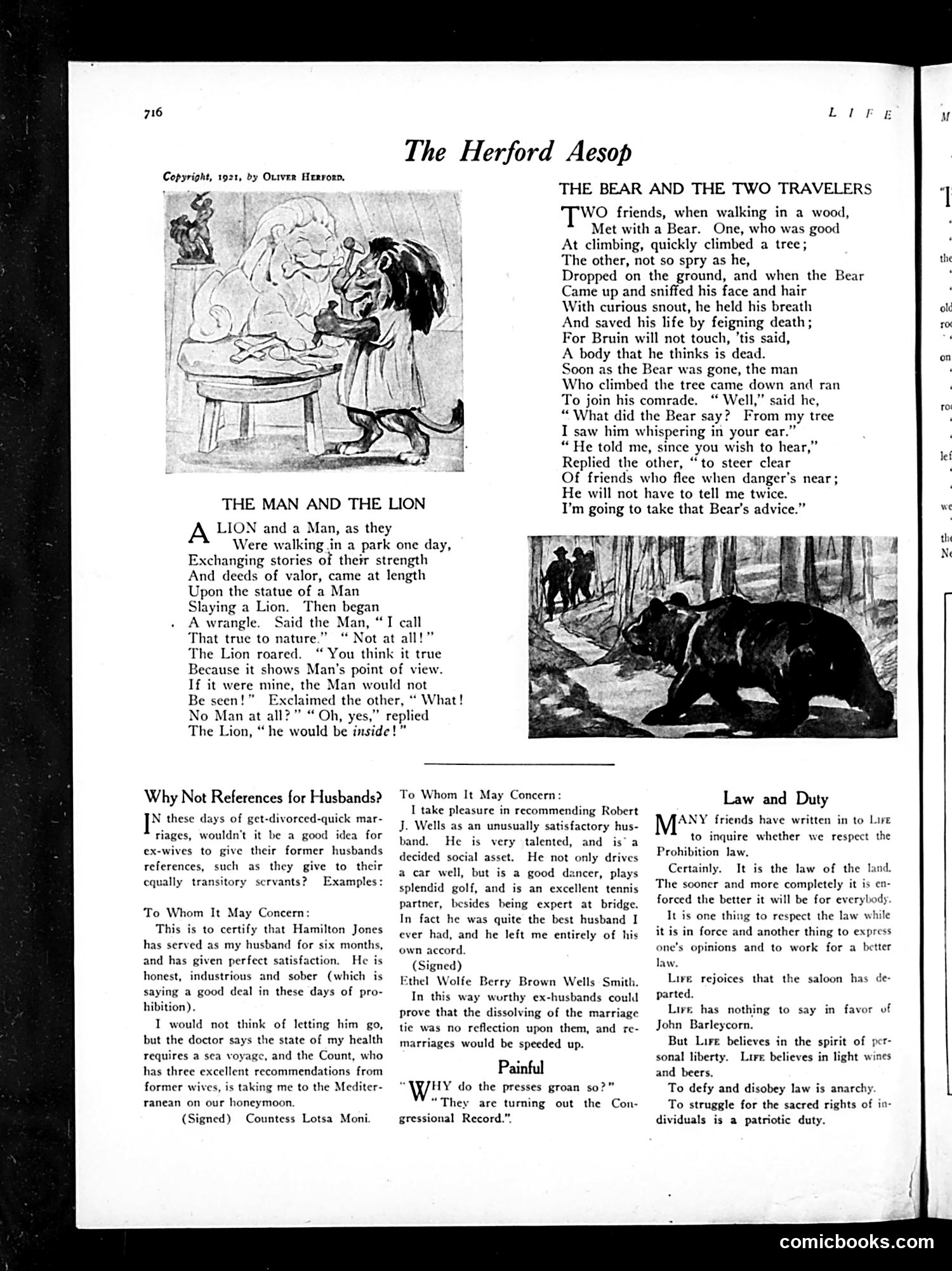 Life — May 19, 1921 — page 12: Life, 1921-05-19