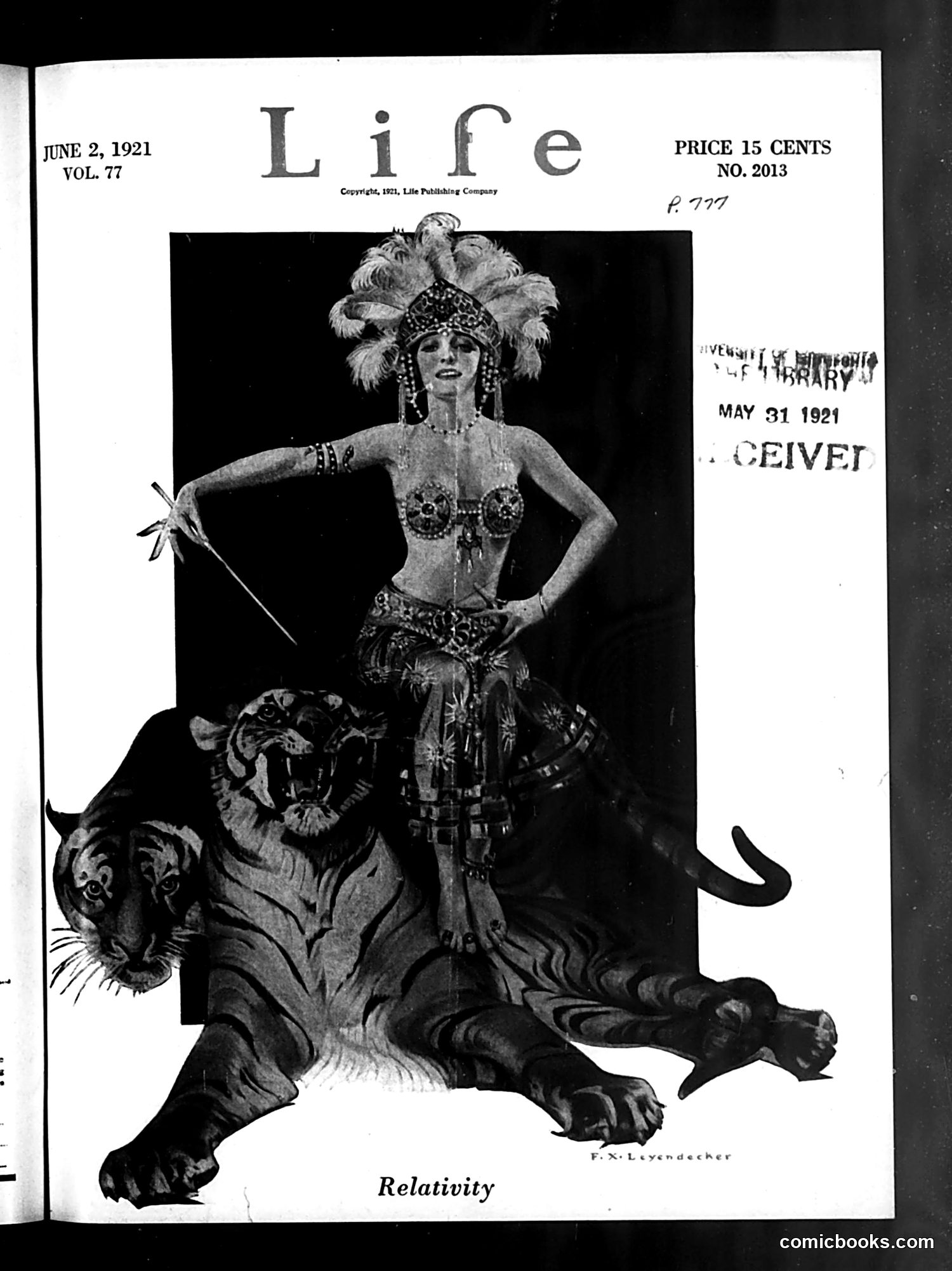 Life — June 2, 1921 — page 1: Life, 1921-06-02