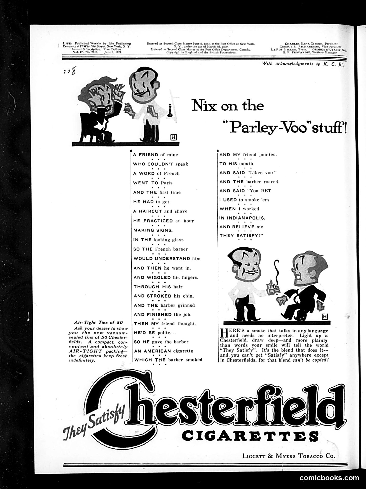 Life — June 2, 1921 — page 2: Life, 1921-06-02