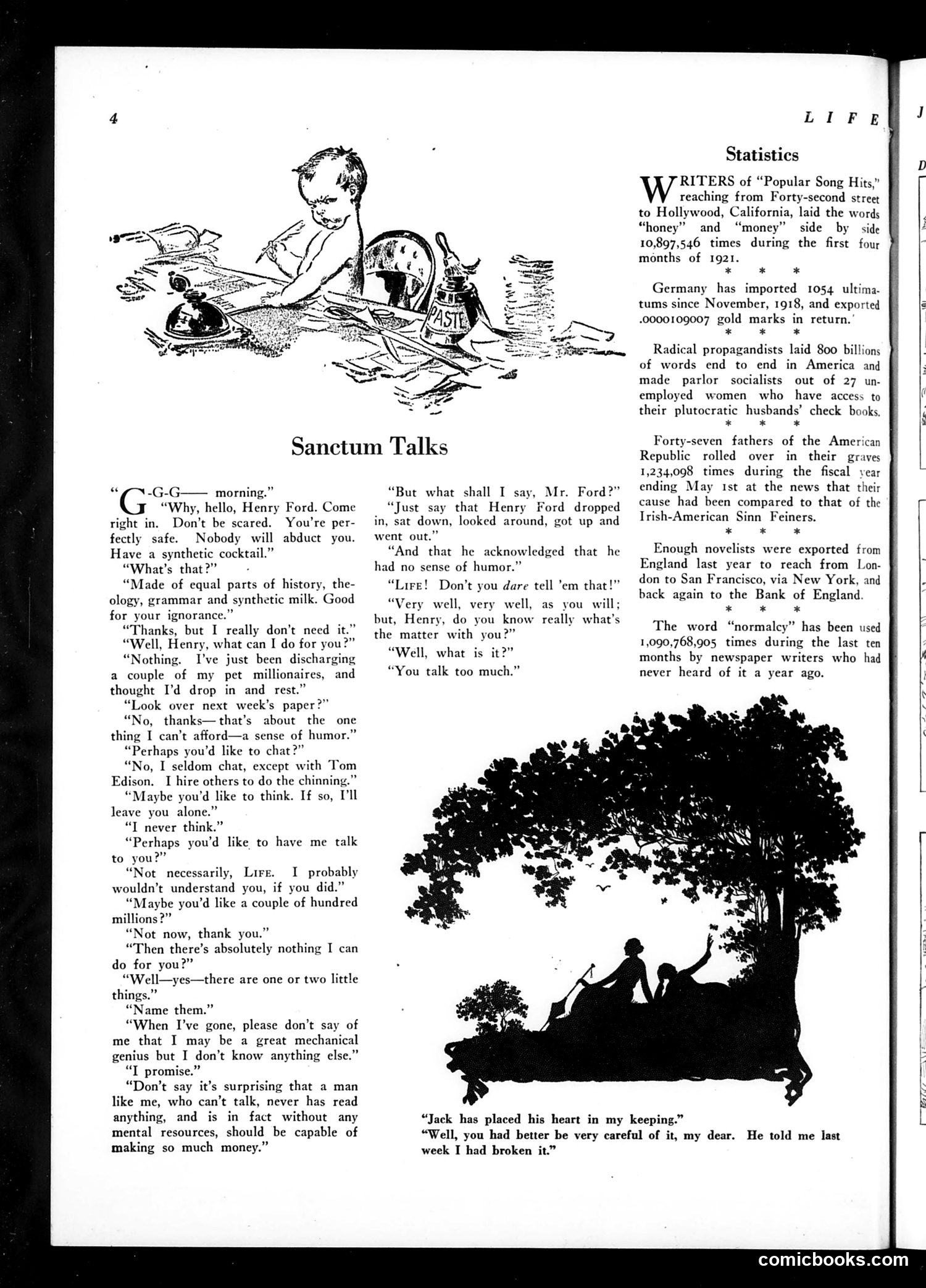 Life — July 14, 1921 — page 6: Life, 1921-07-14