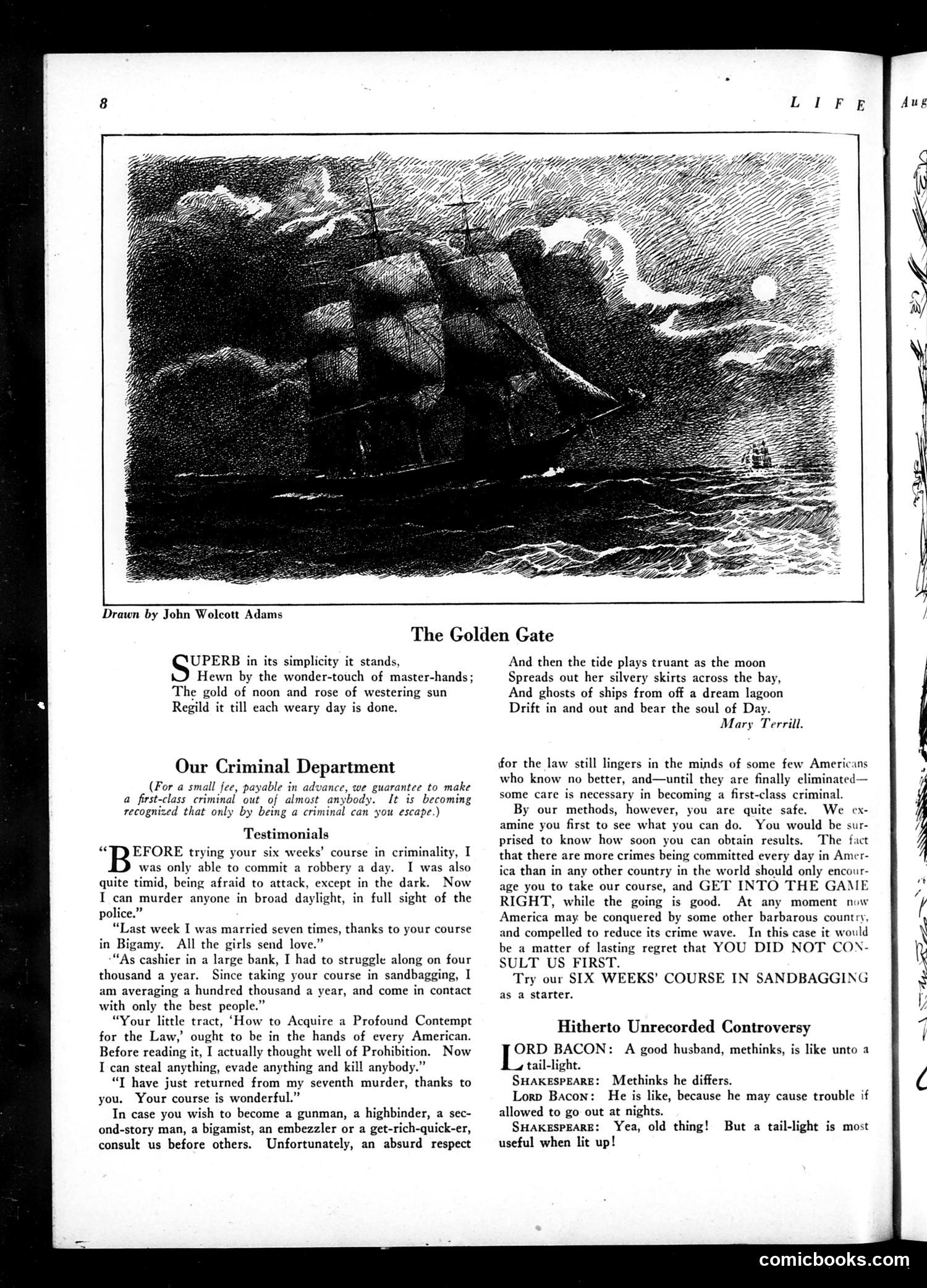 Life — August 25, 1921 — page 10: Life, 1921-08-25