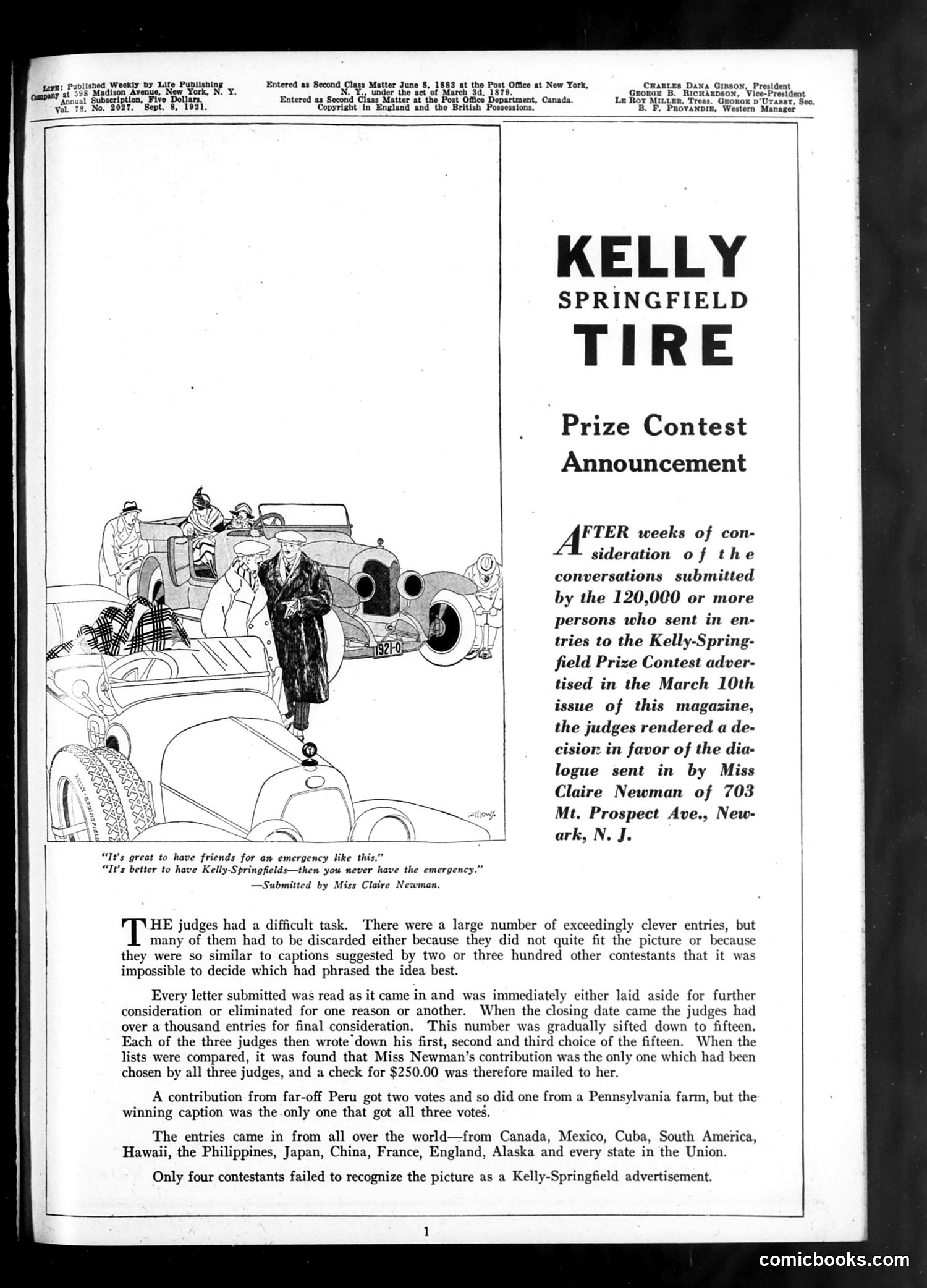 Life — September 8, 1921 — page 5: Life, 1921-09-08