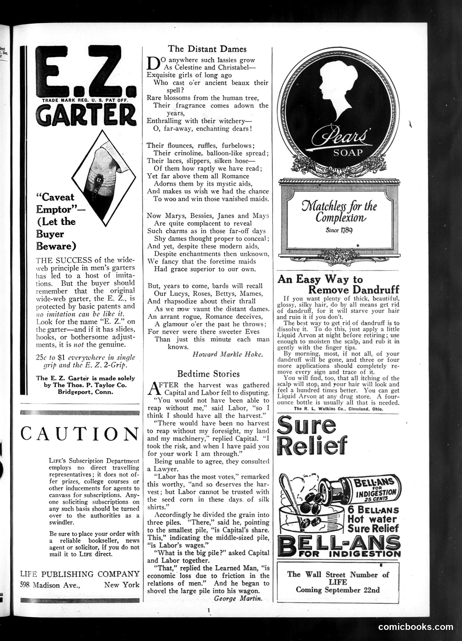 Life — September 15, 1921 — page 3: Life, 1921-09-15