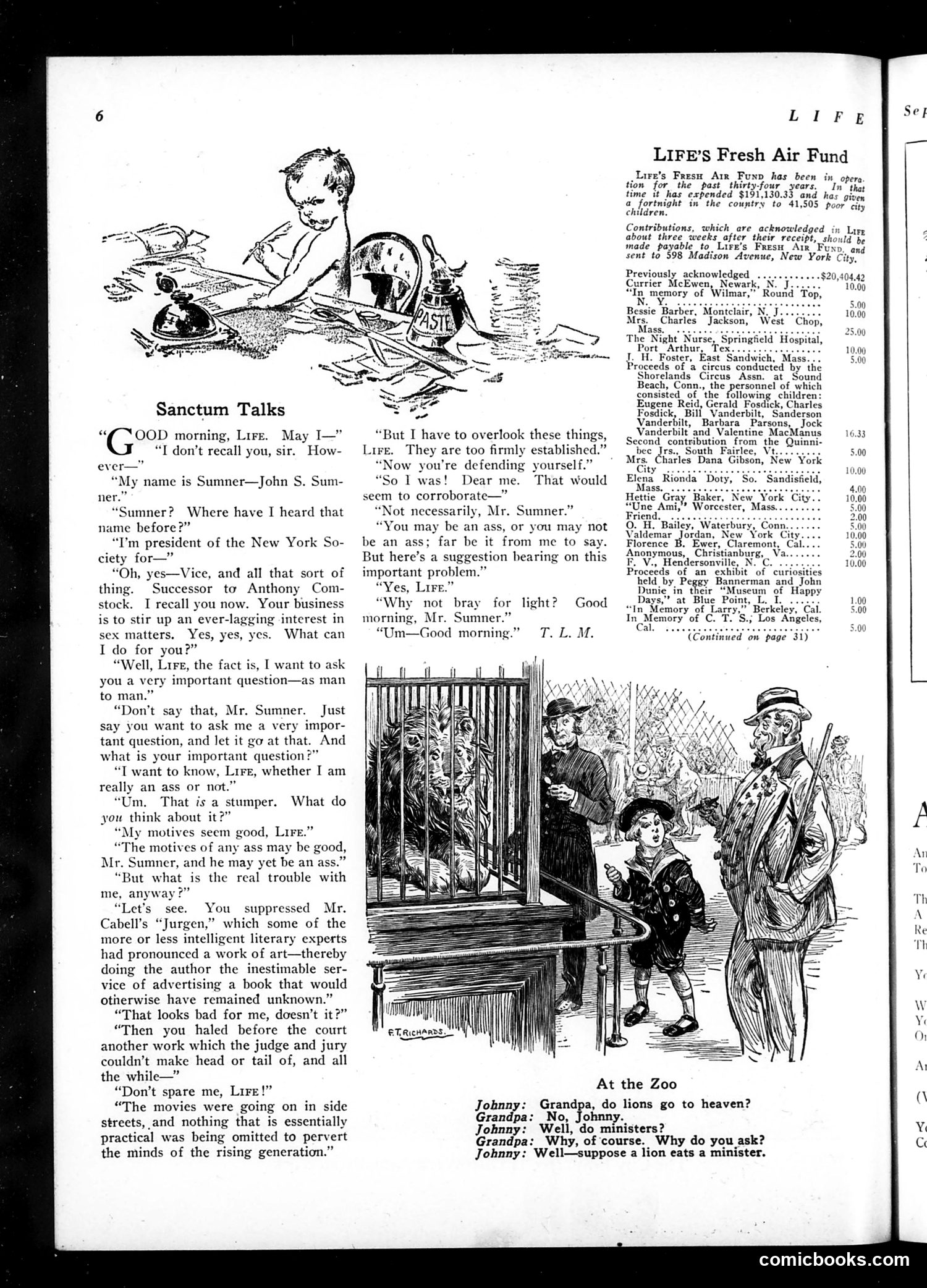 Life — September 15, 1921 — page 8: Life, 1921-09-15