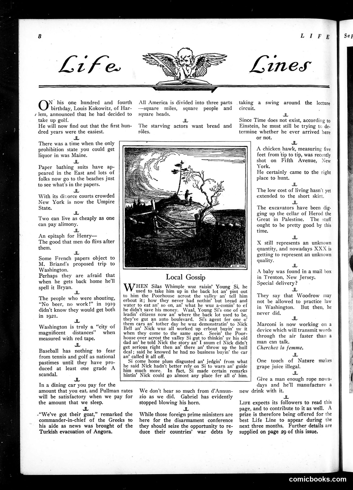 Life — September 15, 1921 — page 10: Life, 1921-09-15